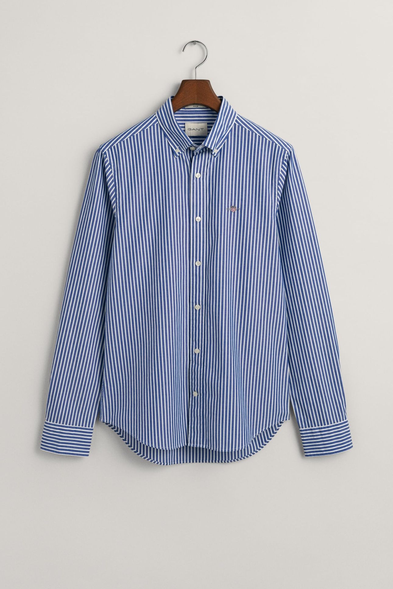 SLIM CLASSIC POPLIN STRIPE SHIRT COLLEGE BLUE 1