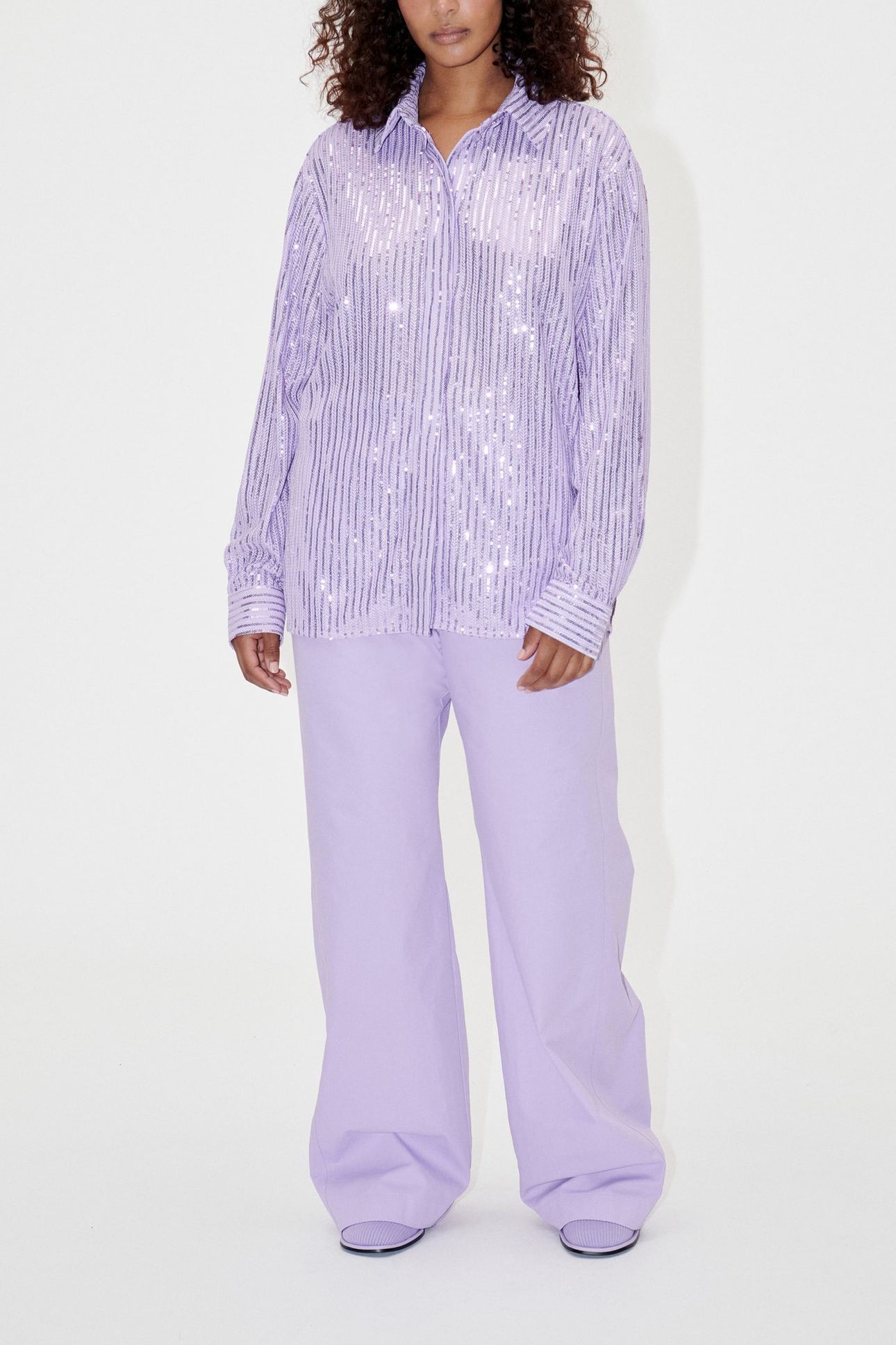 EDEL SHIRT LONG SLEEVE LAVENDER 1