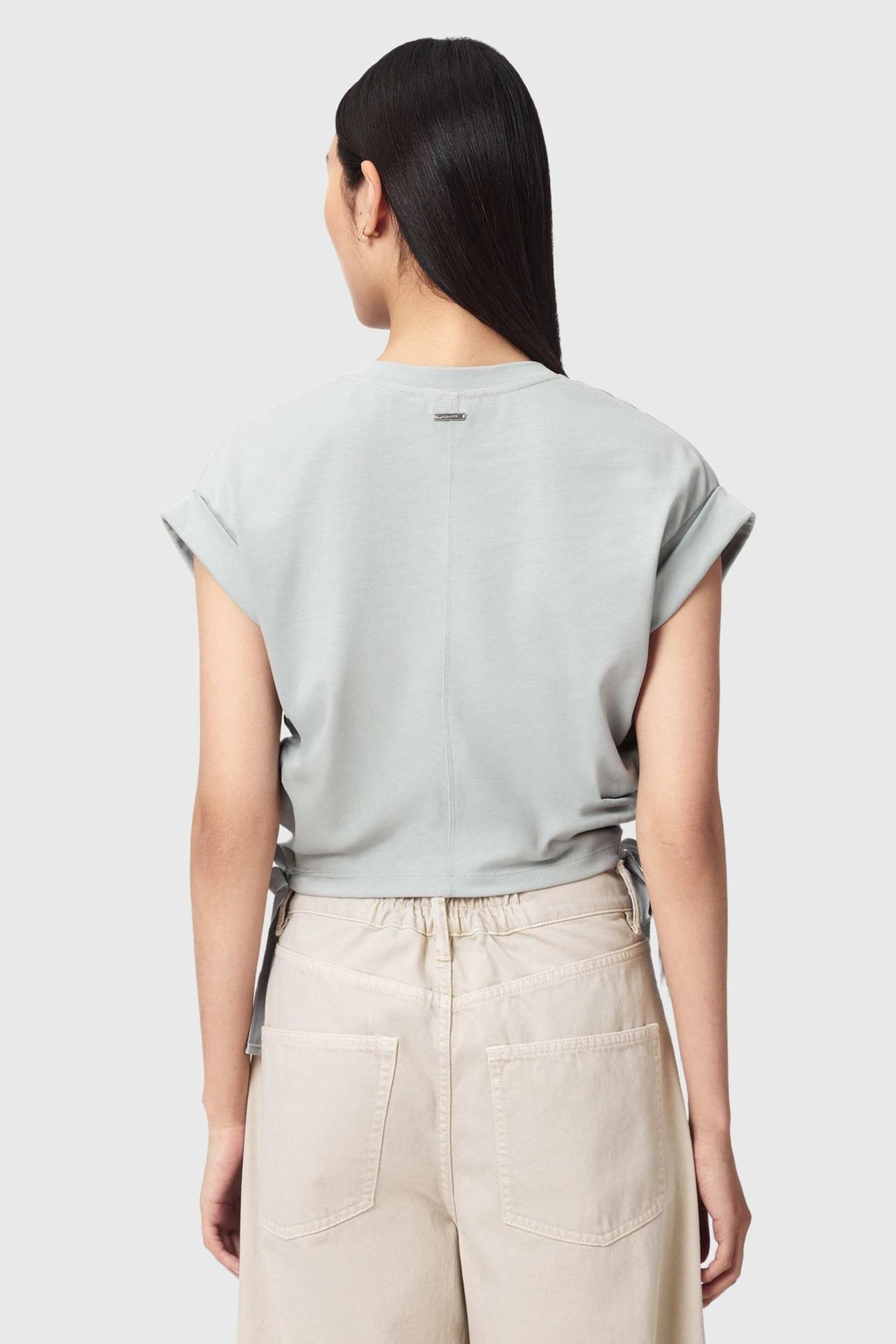 MIRA SATIN TEE HIGH RISE BLUE 3