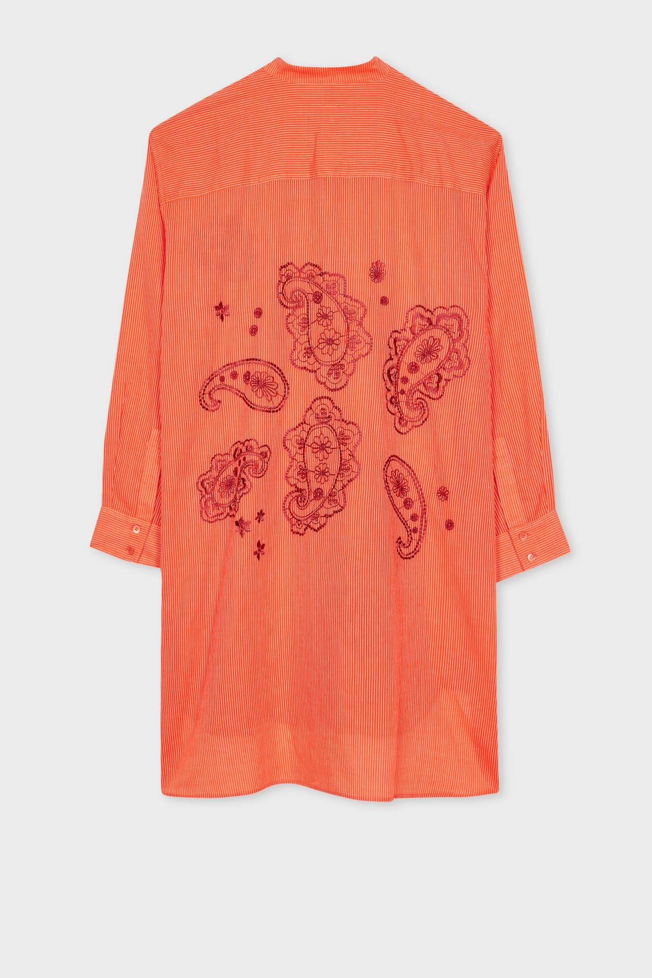 WOMEN KAFTAN STRPE PAISLY ORANGE 3