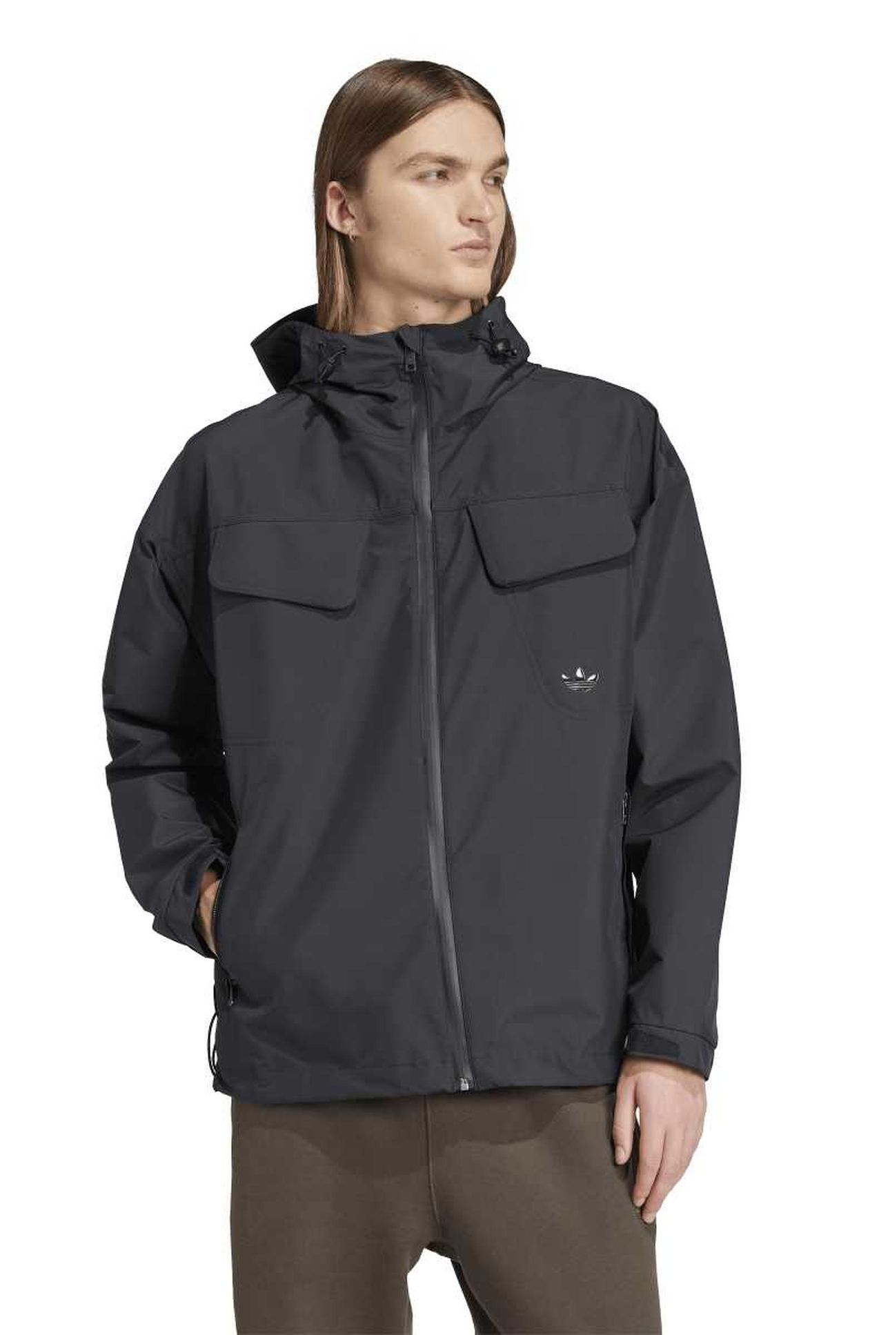 UNISEX ESSENTIAL WINDBREAKER BLACK 1