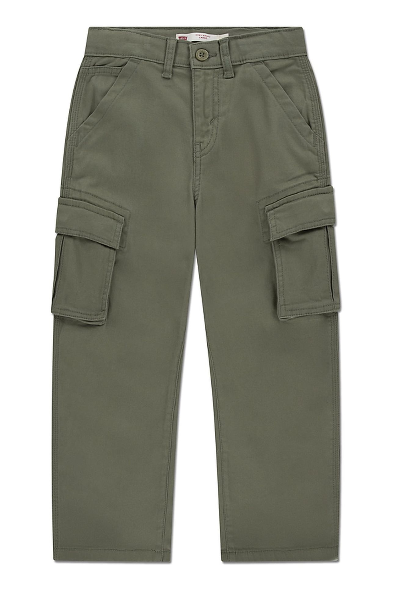 BOYS 578 BAGGY FIT CARGO PANTS DEEP LICHEN GREEN 1