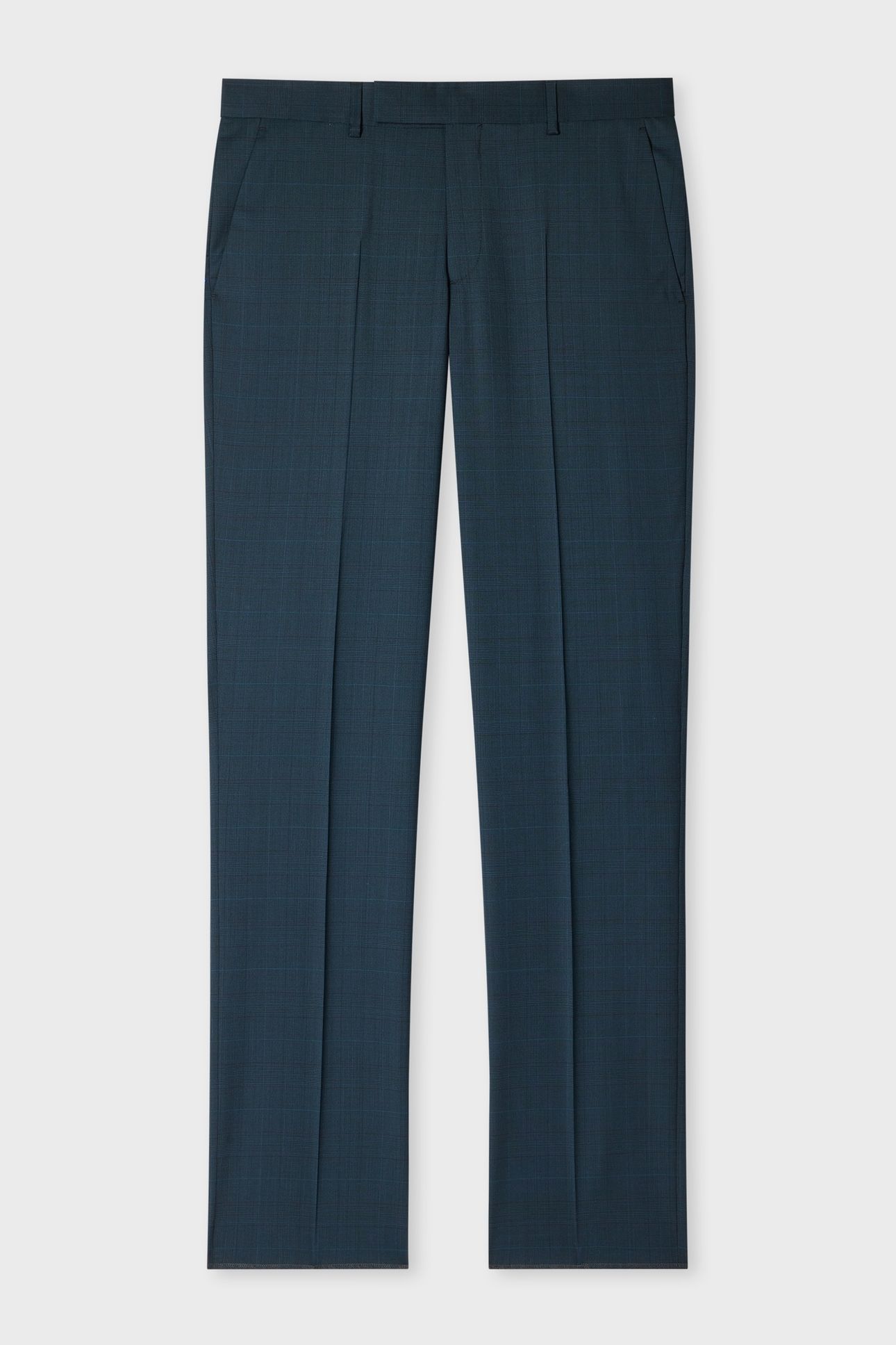 MENS TAILORED FIT 2 BUTTON SUIT PETROL GREEN 2