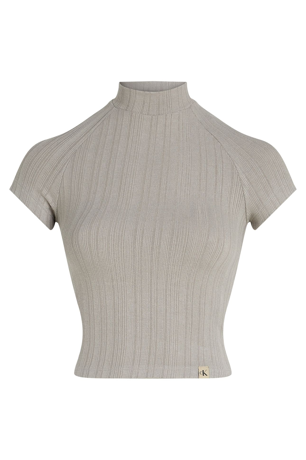 WARM TEXTURE RIB MOCK TEE ROCK RIDGE 4