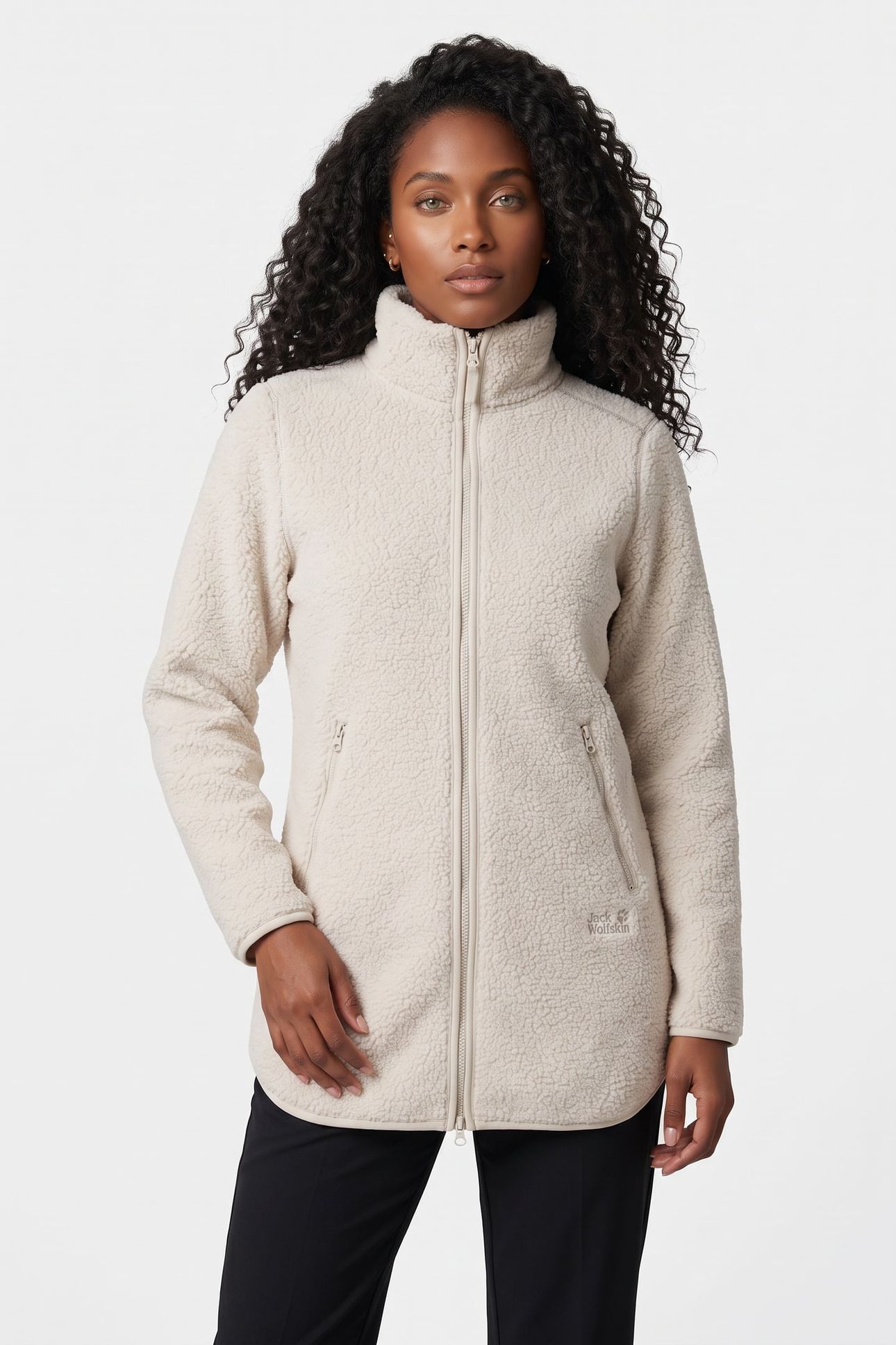 HIGH CURL COAT PALE SAND 1