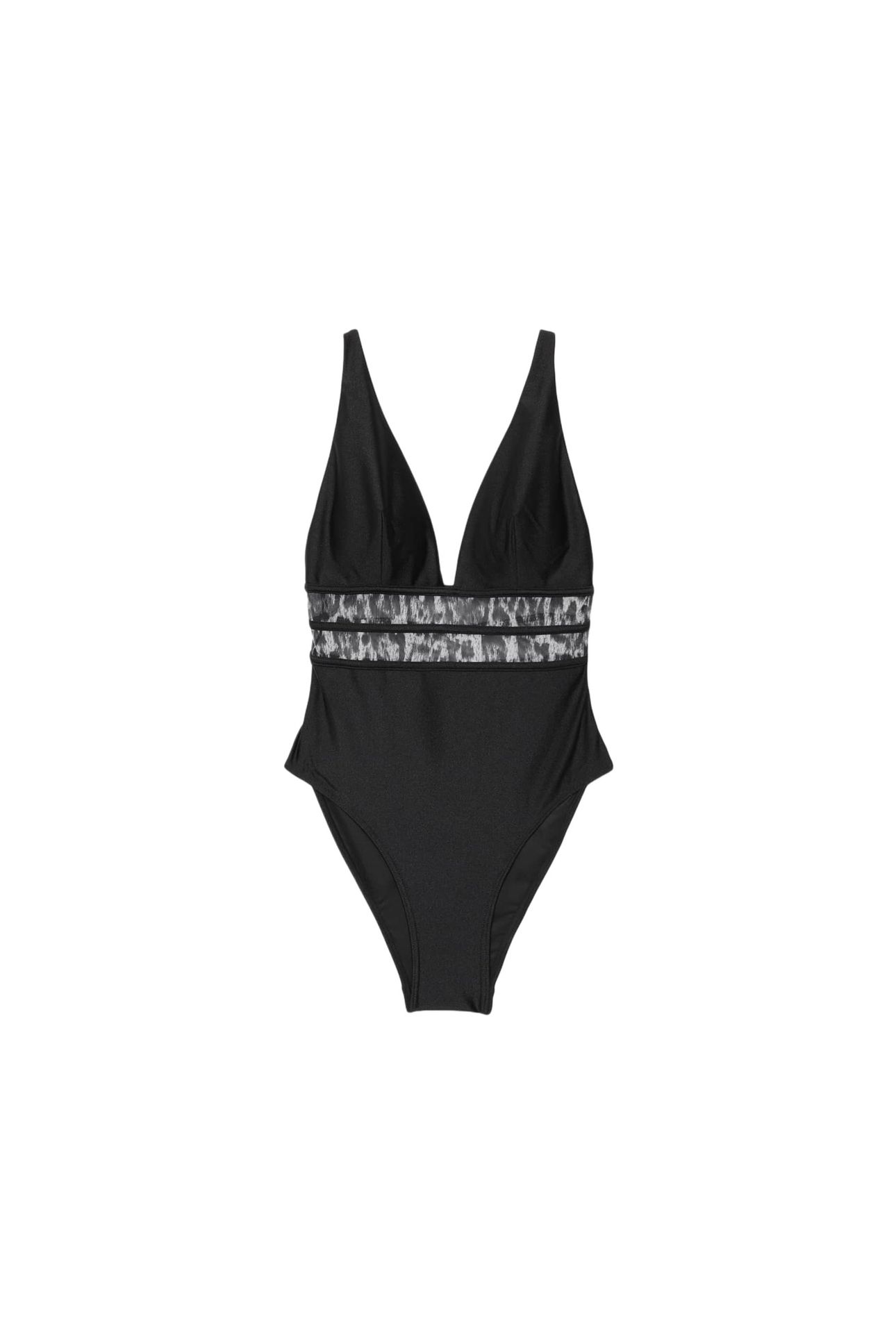 XALIA SWIMSUIT BLACK/GREY LEOPARD 4