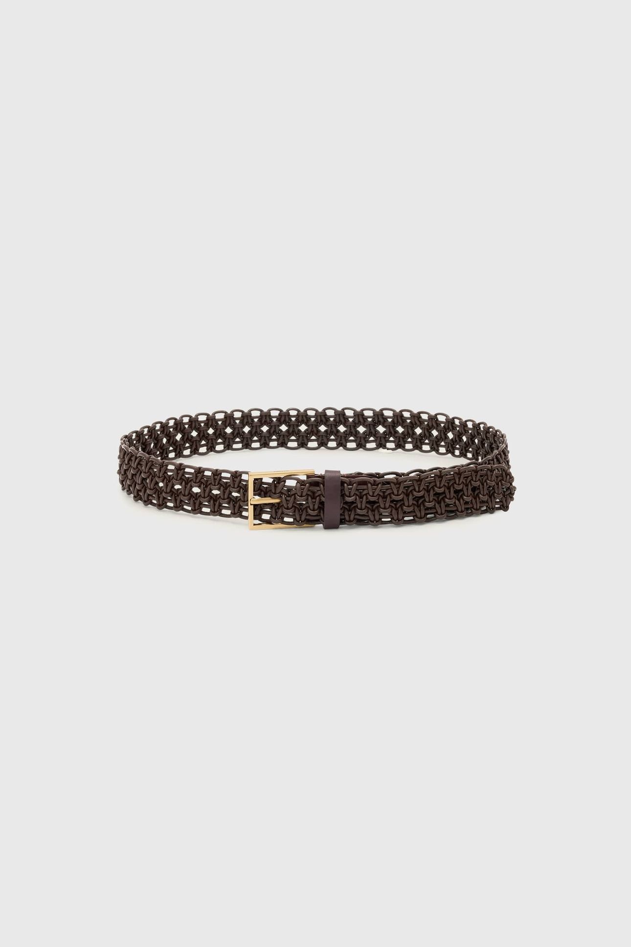 ILA WOVEN BELT BROWN 2