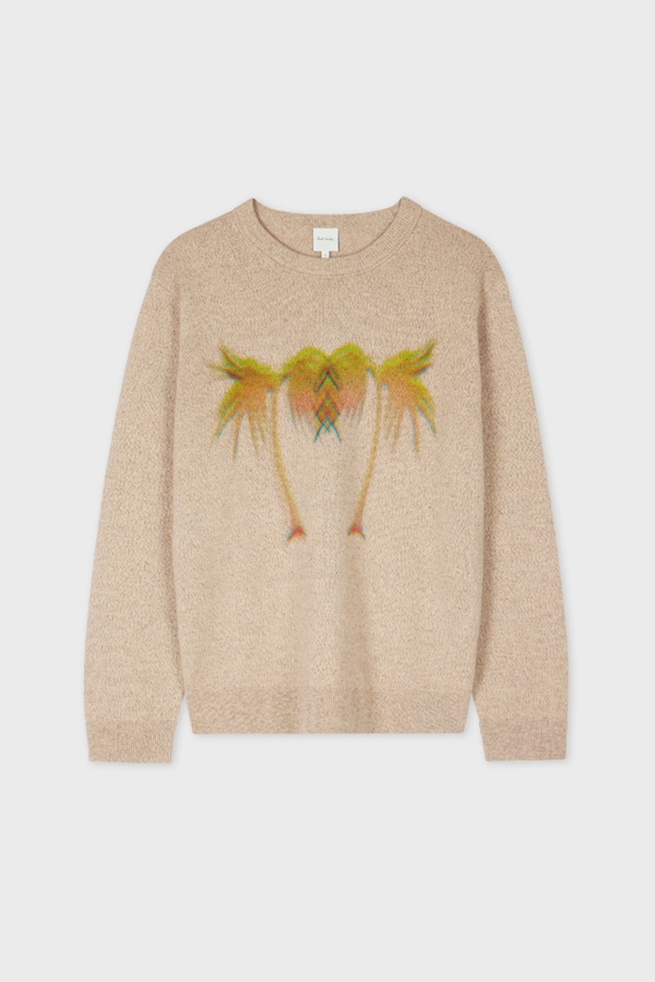MENS SWEATER CREW NECK LIGHT BEIGE 5