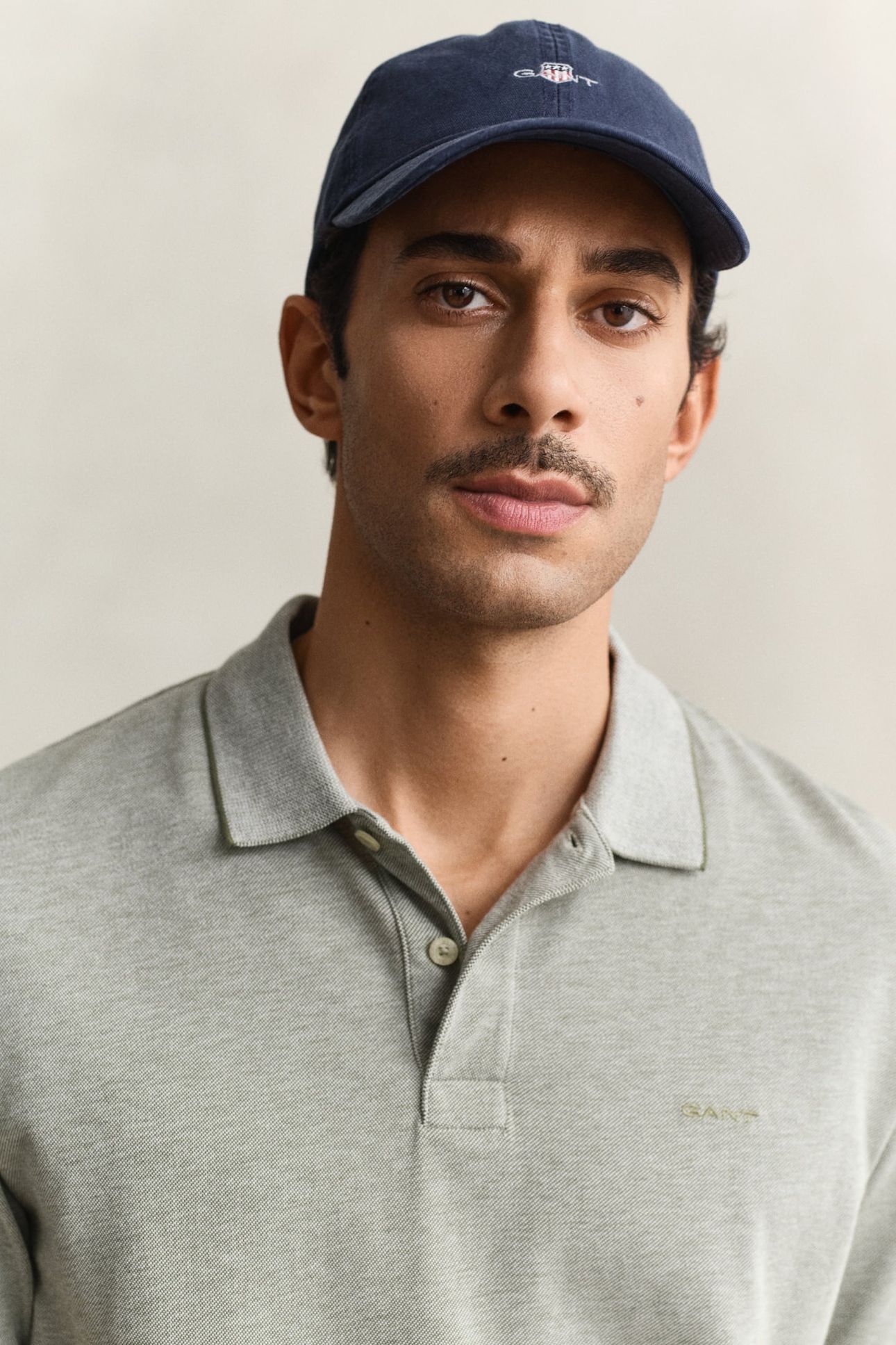 TWO-TONED POLO SHIRT DRY HERB GREEN 4