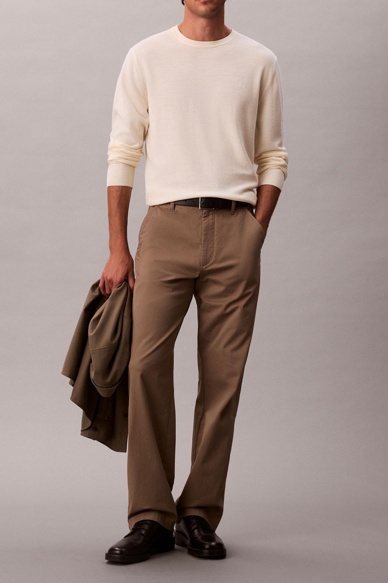 90S STRAIGHT TWILL COTTON TAUPE TONE 1