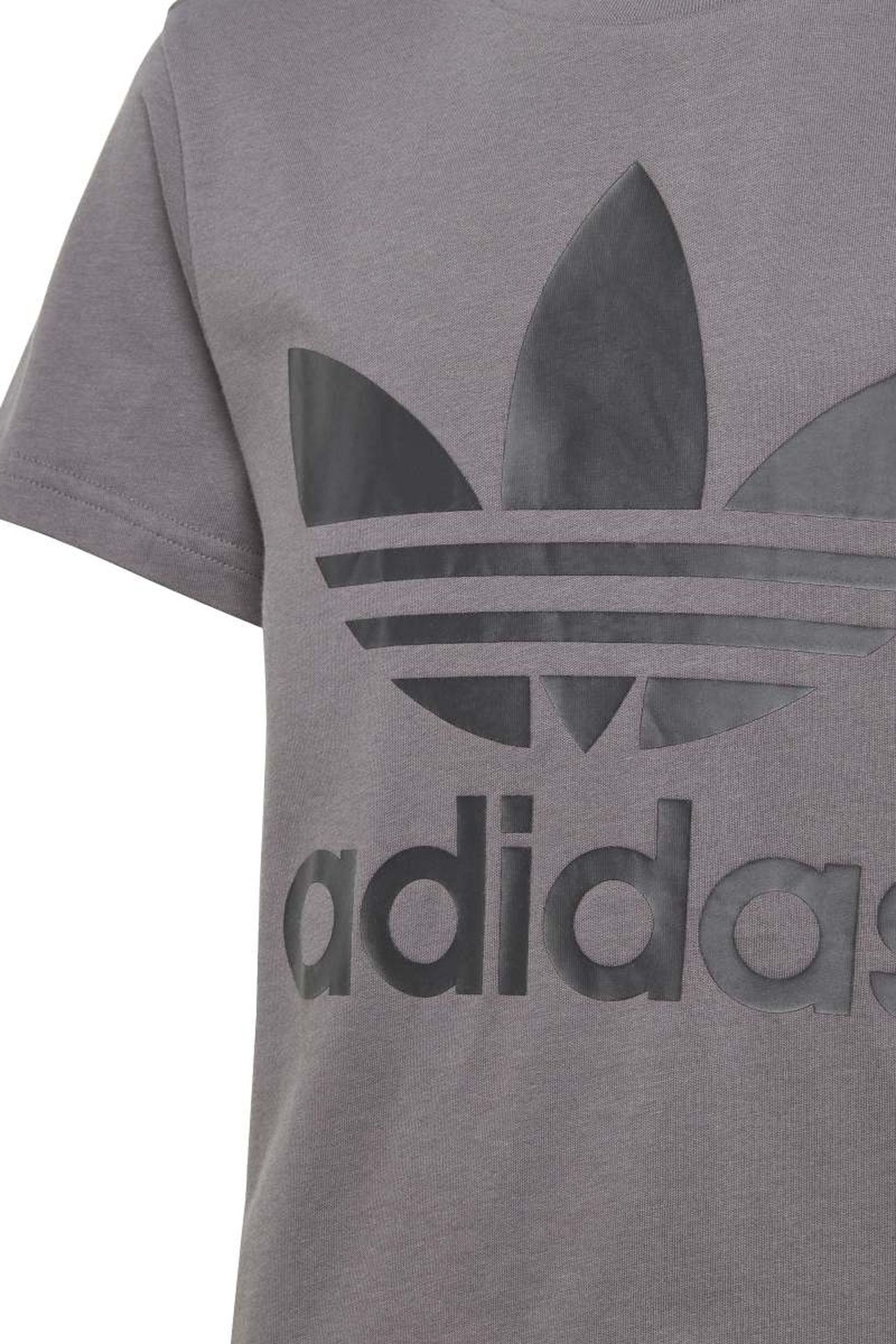 JUNIOR TREFOIL TEE GREY FIVE 6
