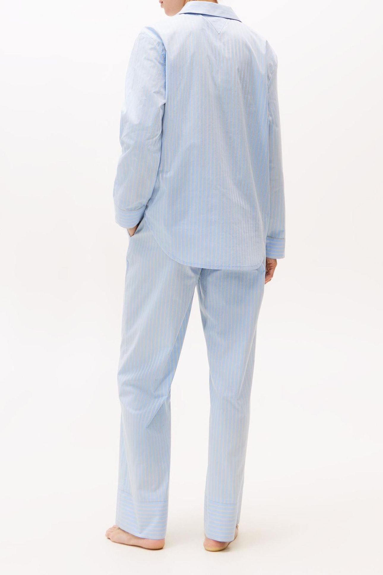 LS STRAIGHT POPLIN SHIRT SILE VESSEL BLUE 2