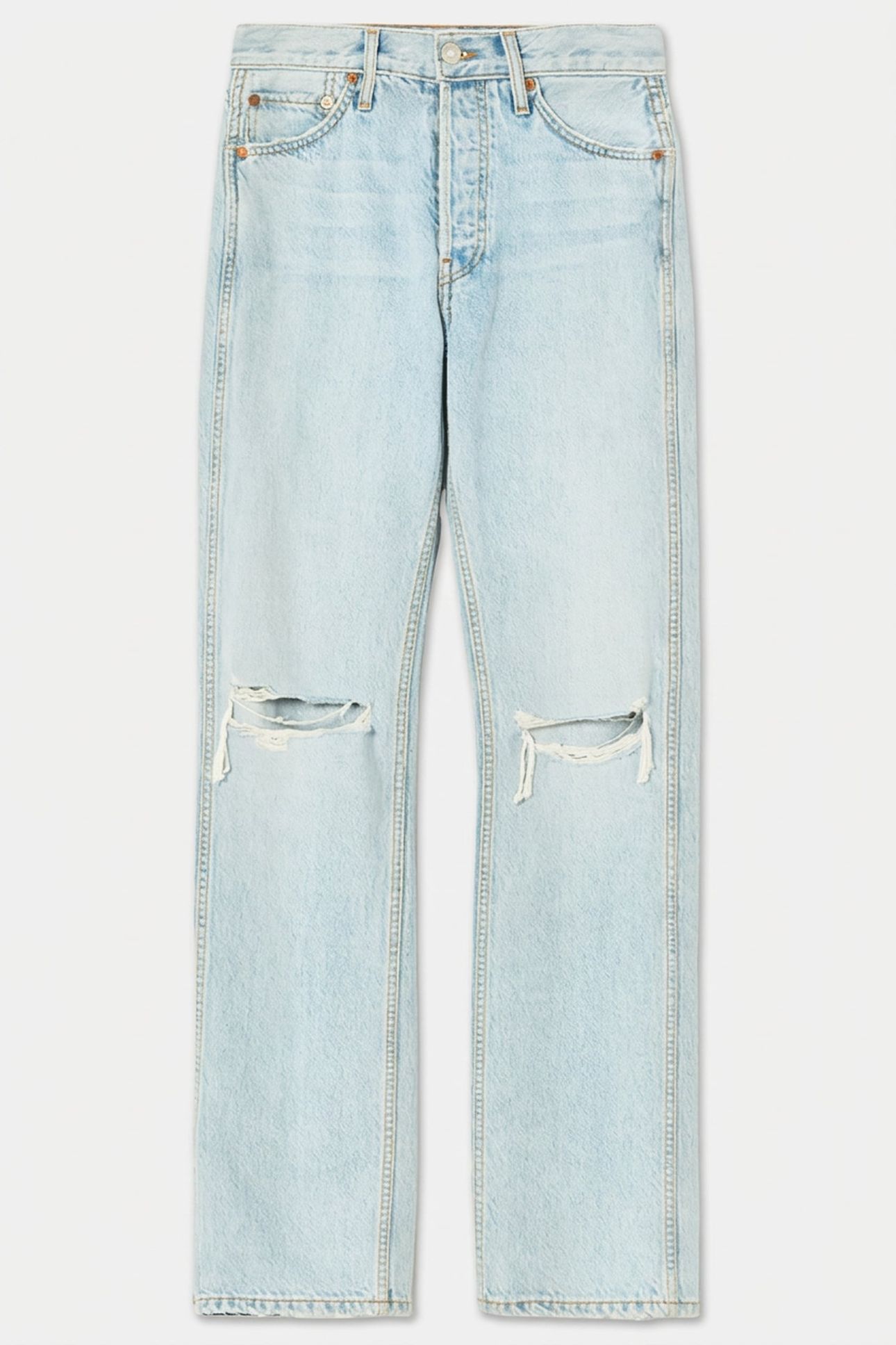 90S HIGH RISE LOOSE BLEACH DESTROY 5