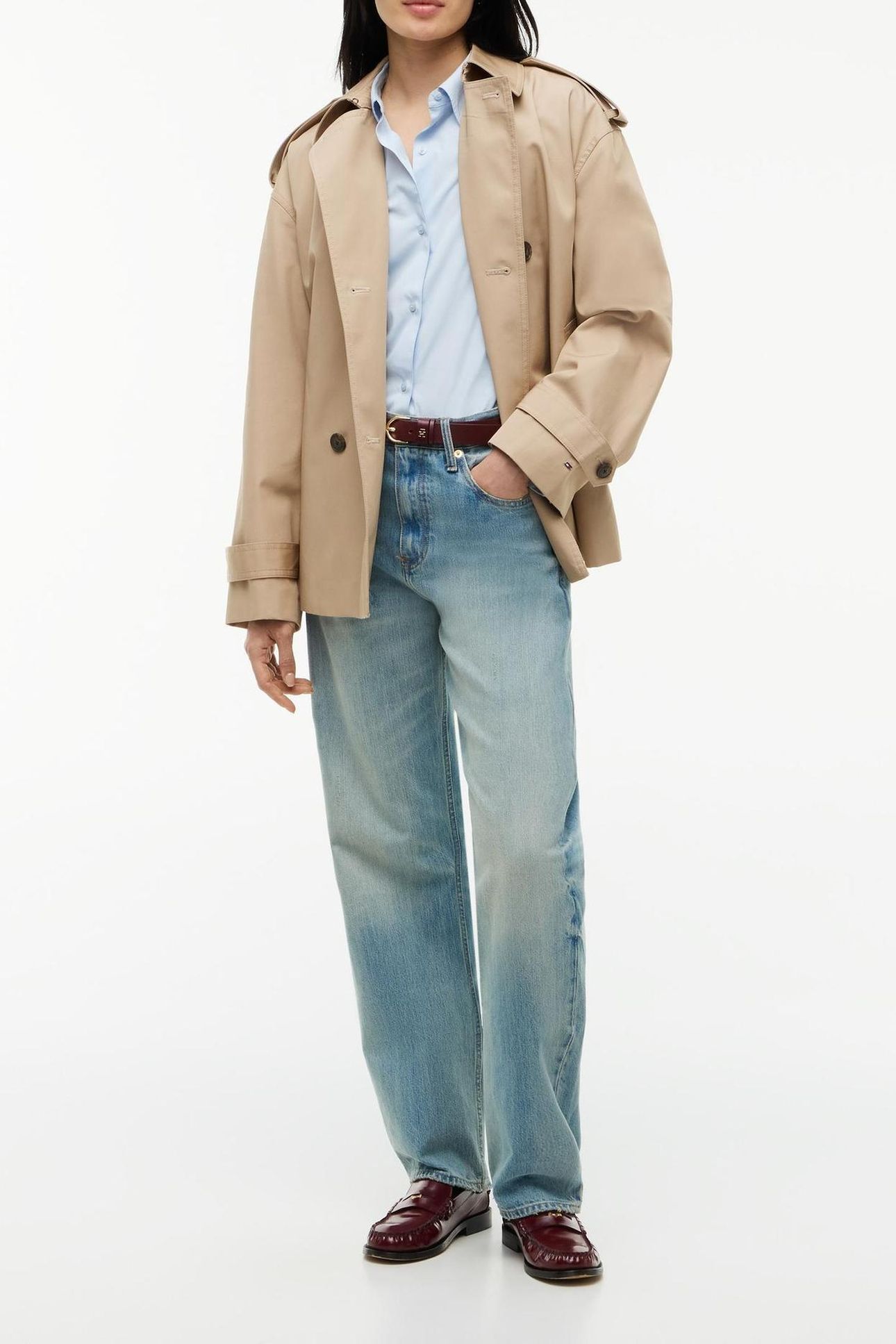 COTTON SHORT TRENCH BEIGE 5