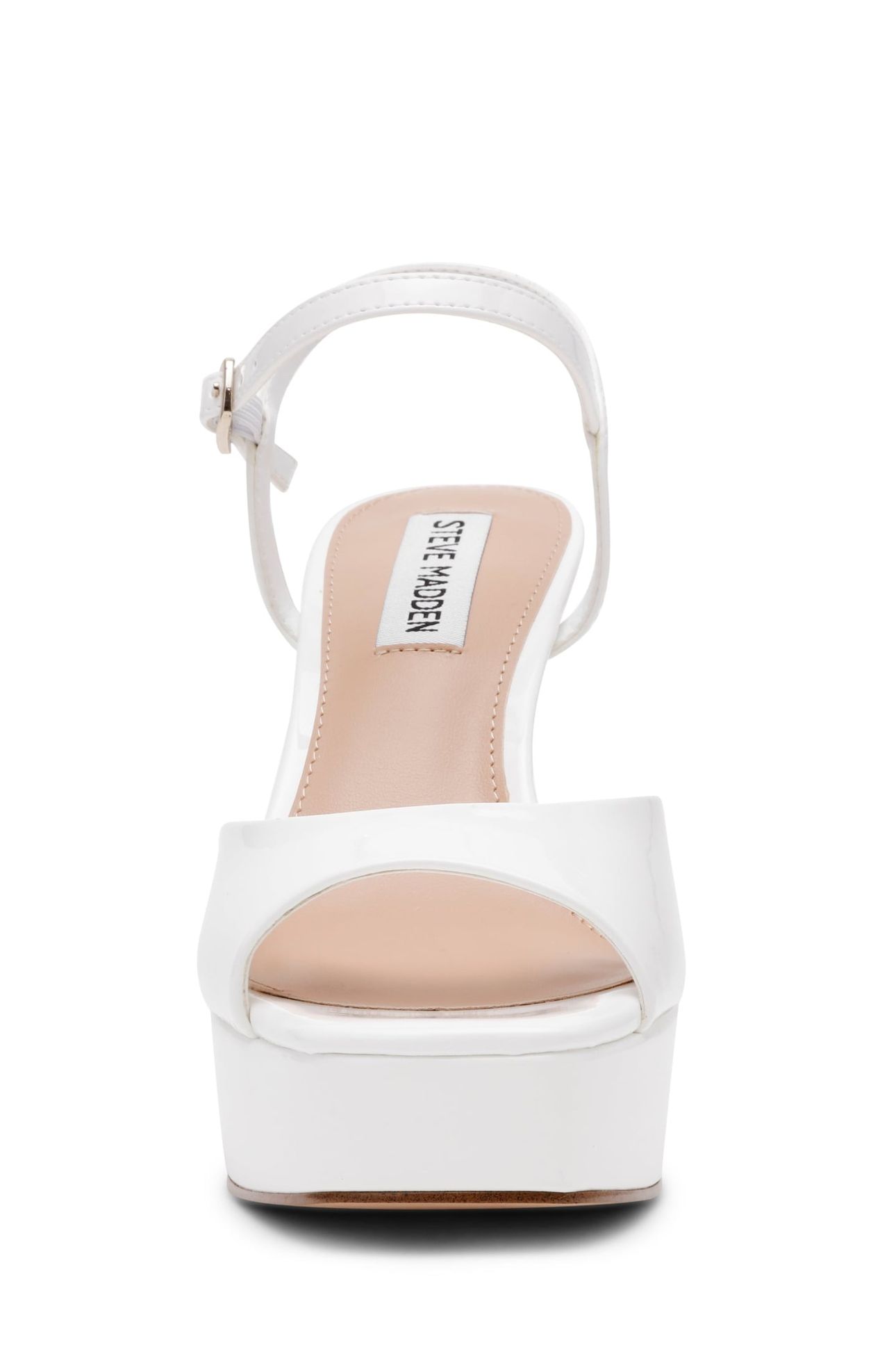 REKINDLE SANDALS WHITE PATENT 5