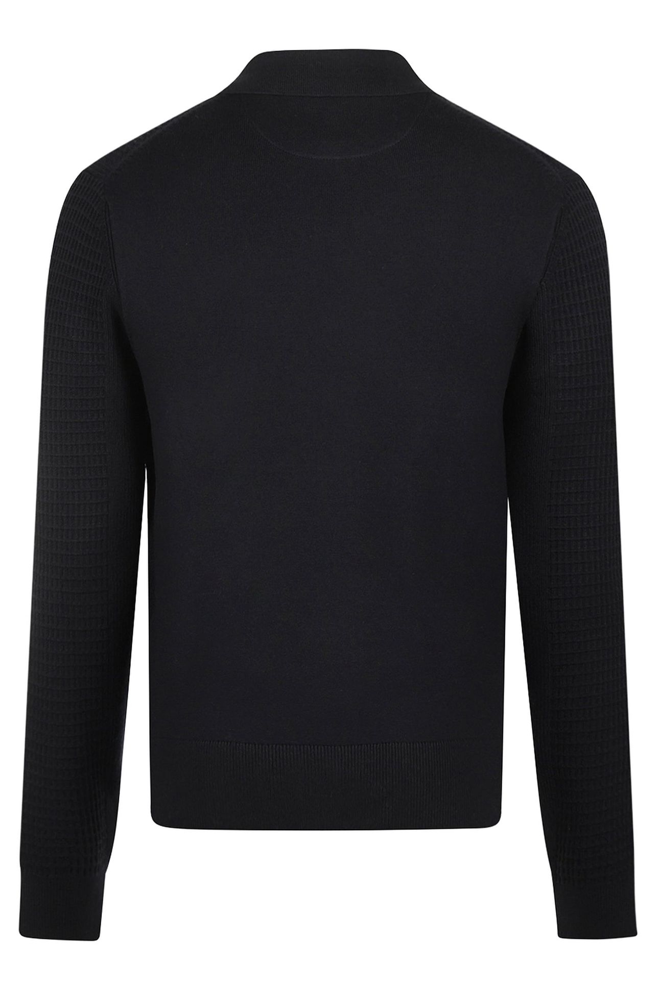 STRUCTURED POLO SWEATER NAVY 2