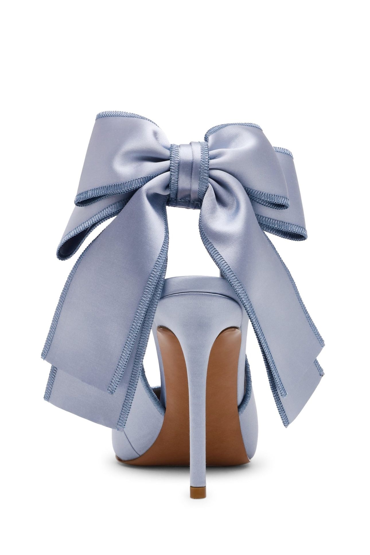 TEACUP PUMPS BLUE SATIN 6