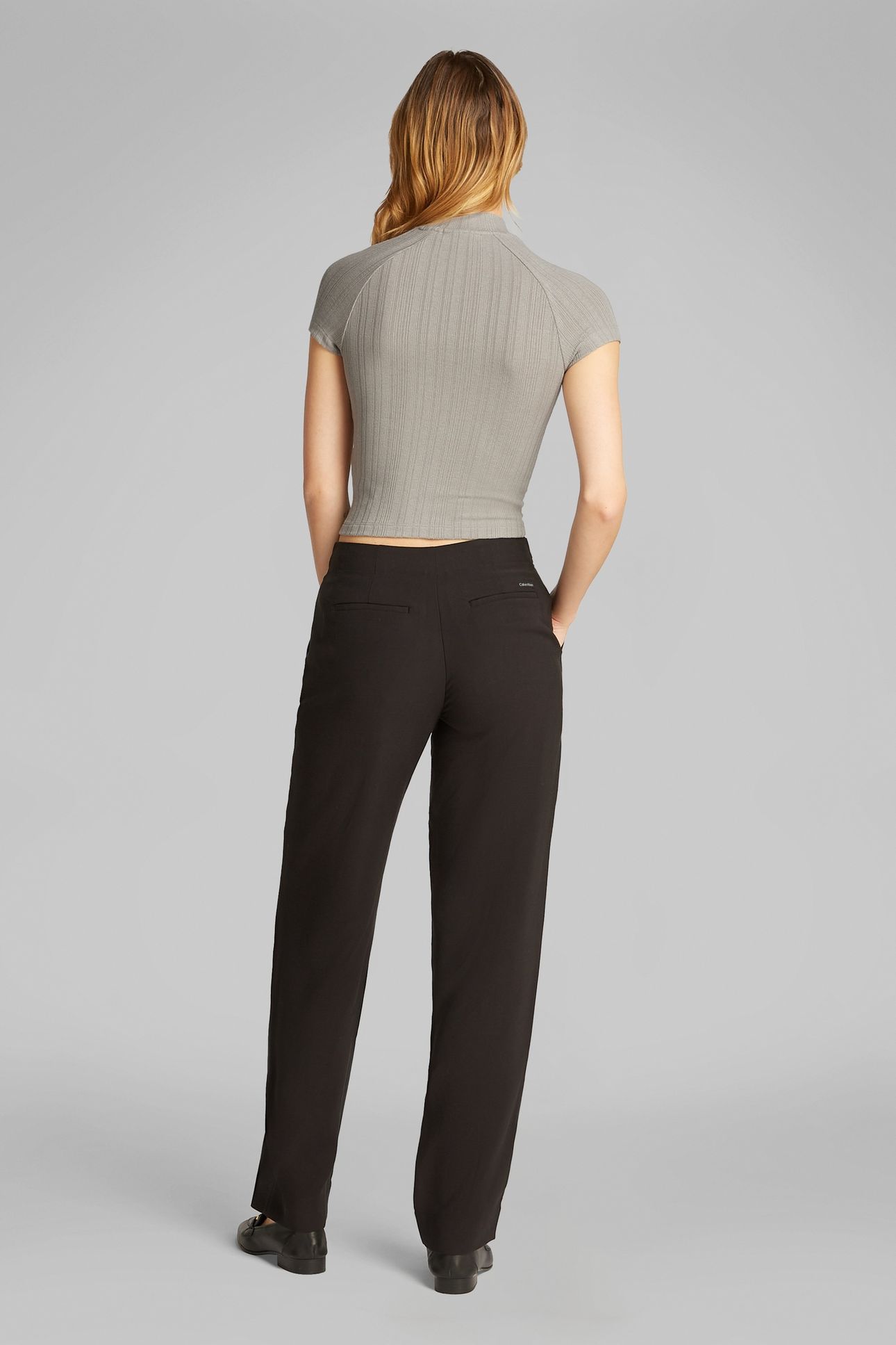 WARM TEXTURE RIB MOCK TEE ROCK RIDGE 2