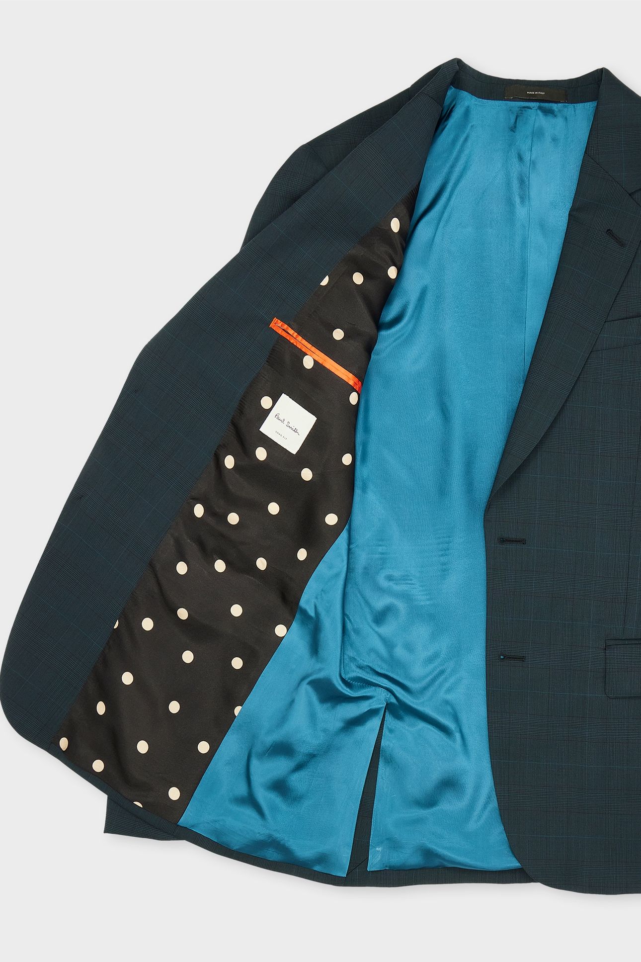 MENS TAILORED FIT 2BTN SUIT PETROL GREEN 7