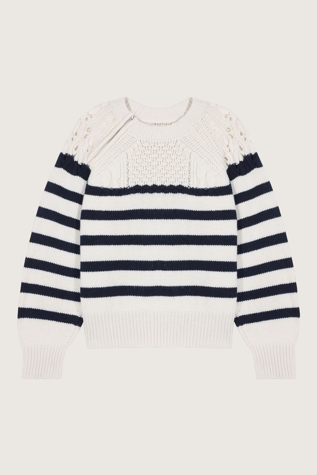 LONG SLEEVES KNIT ECRU 2