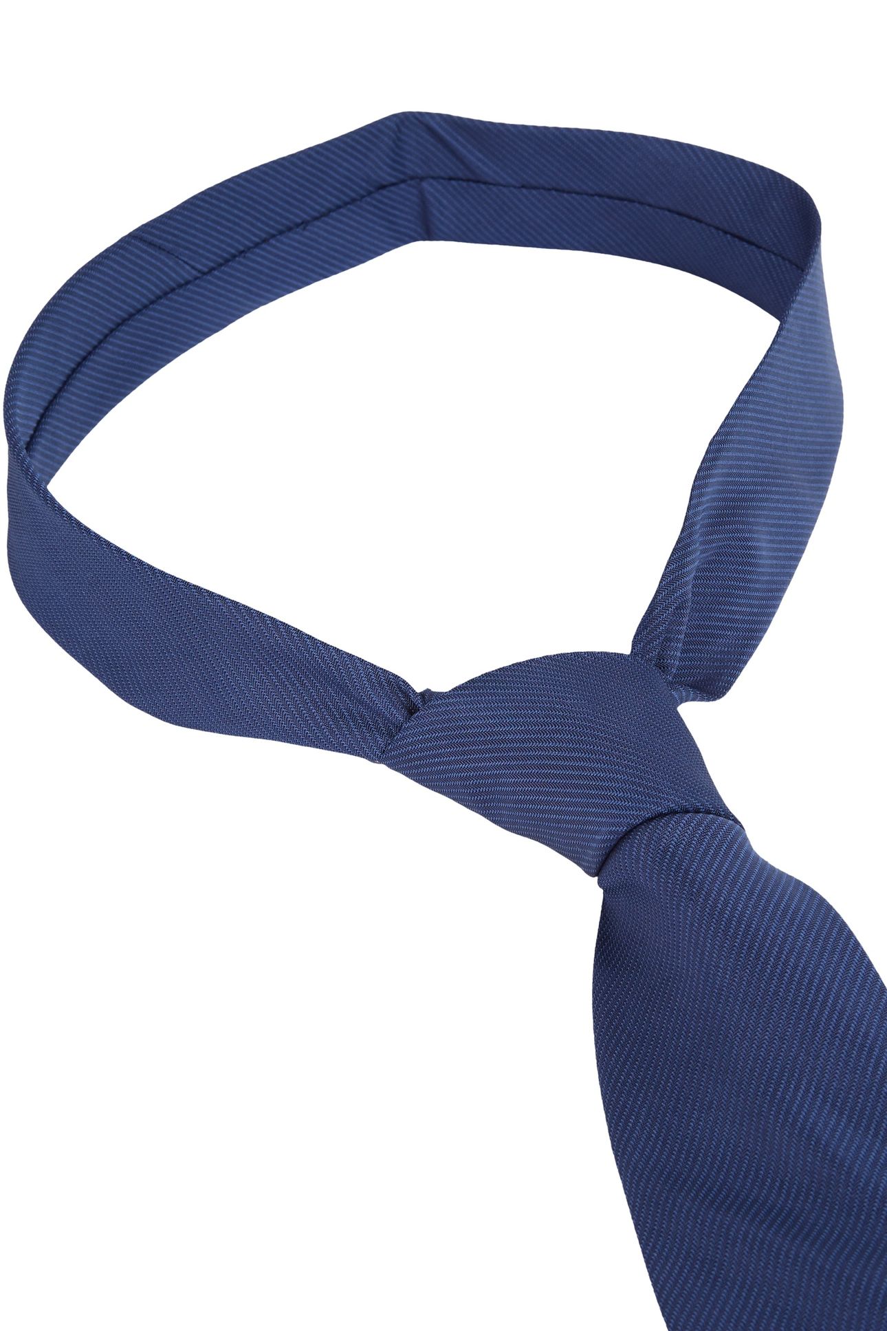FINE STRIPE SILK TIE DELTA BLUE 3