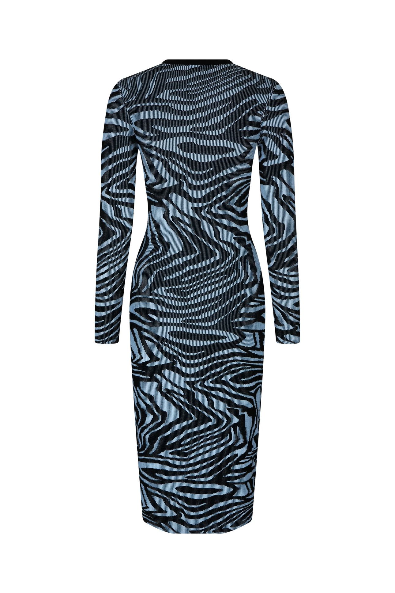 CHIARA KNIT DRESS MOIRÉE BLUE 4