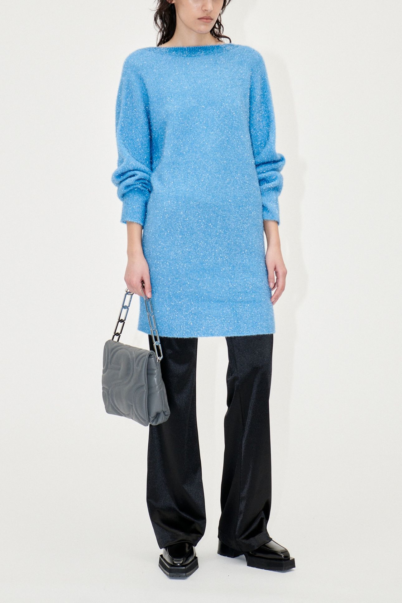 ANAHITA DRESS SHORT ALASKAN BLUE 1