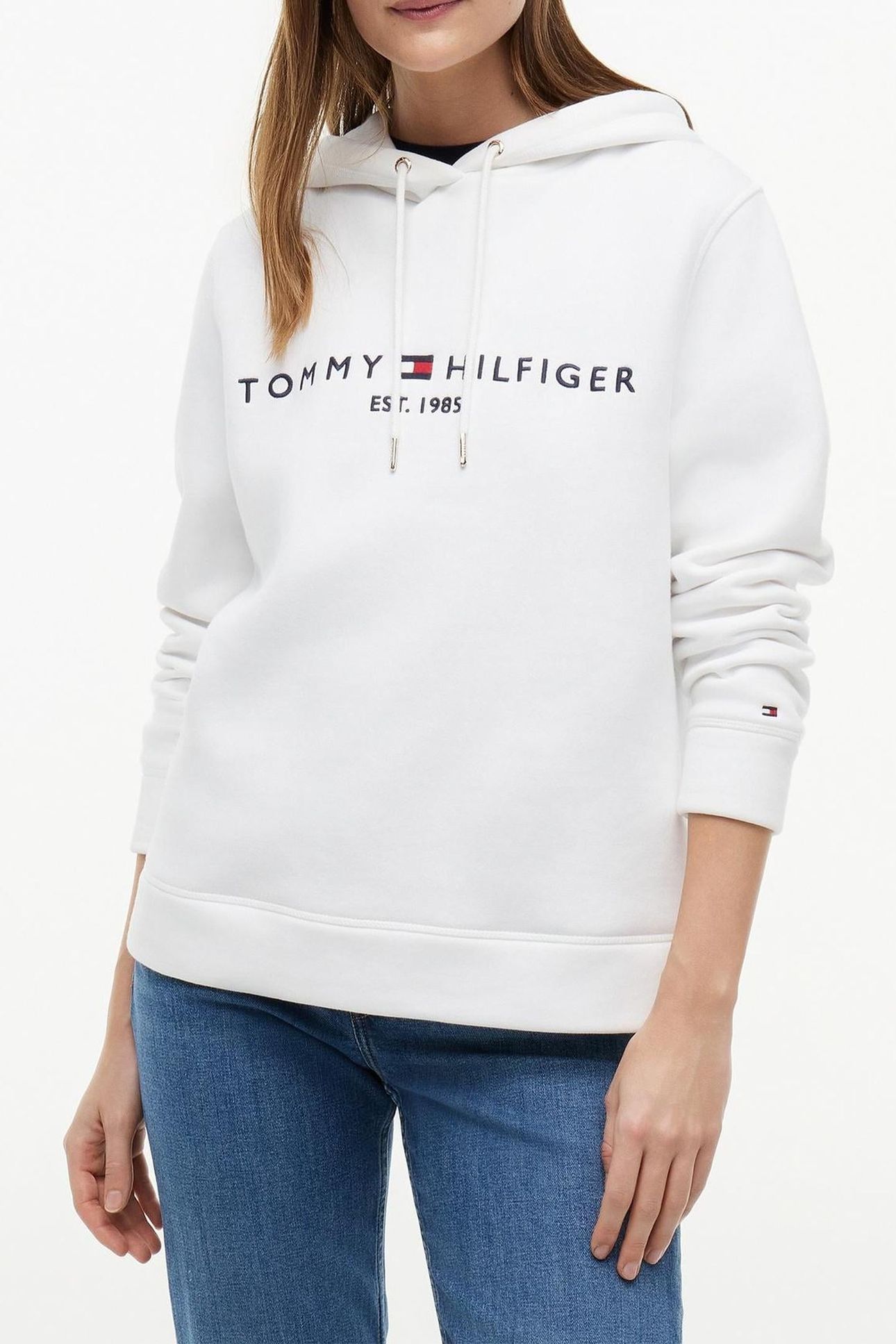 HERITAGE HILFIGER HOODIE WHITE 1