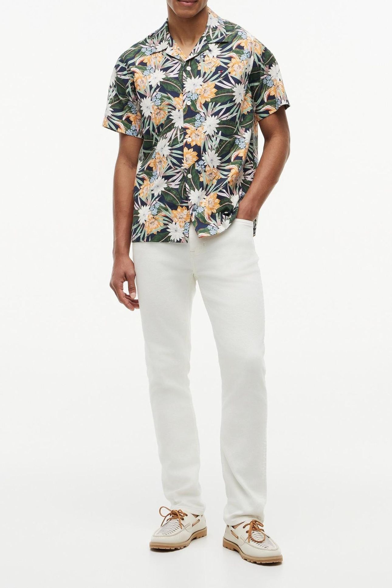 CO LYOCELL FLORAL SS CARBON NAVY/ALLOVER 3