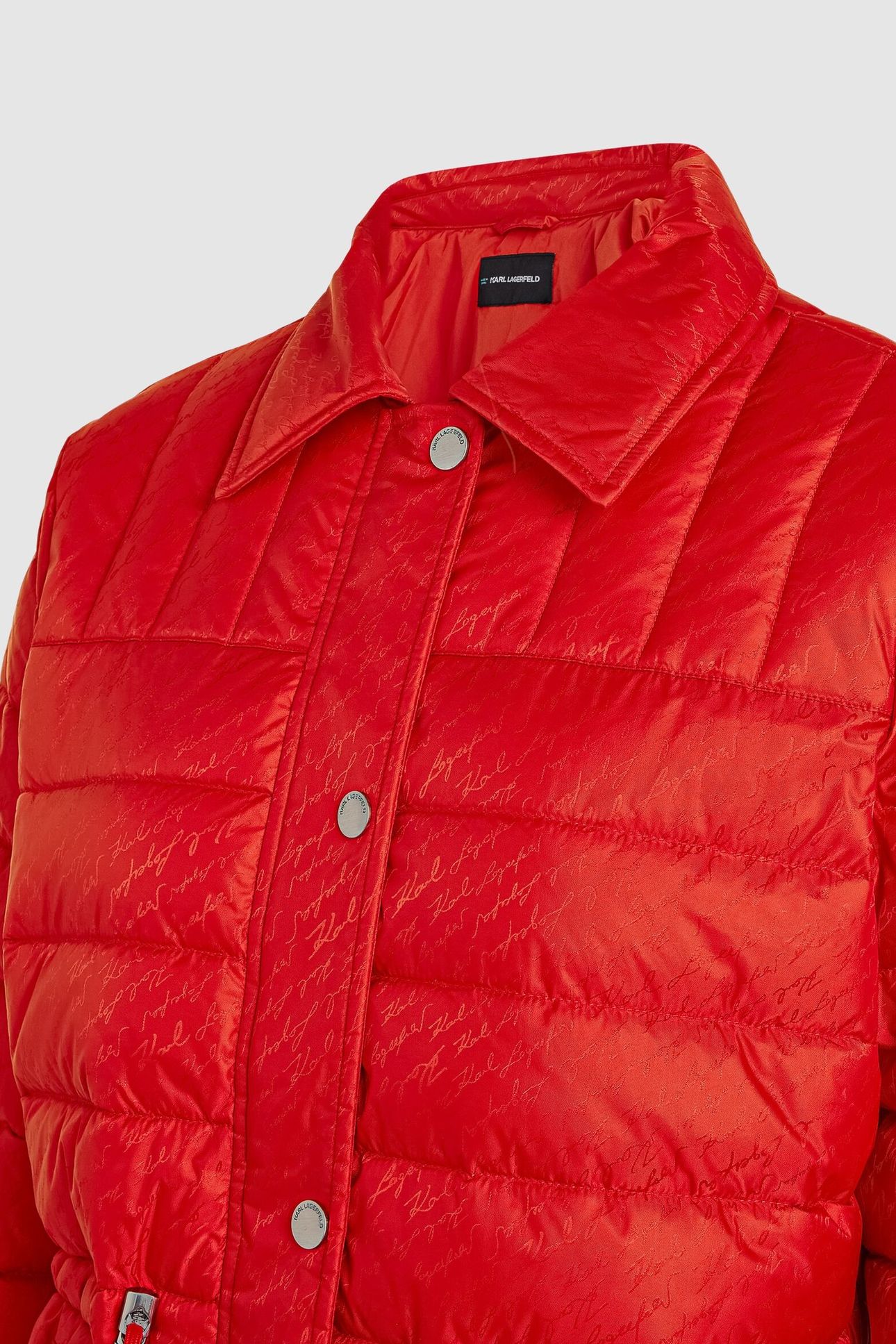 SIGNATURE JACQUARD FITTED PUFFER 5