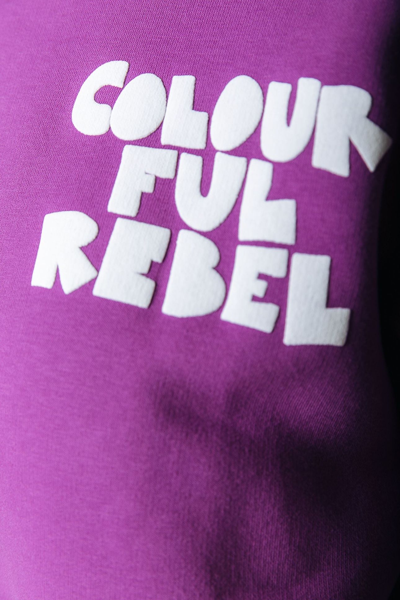 LOGO WAVE PUFF RELAXED SWEAT VIOLET PINK 3