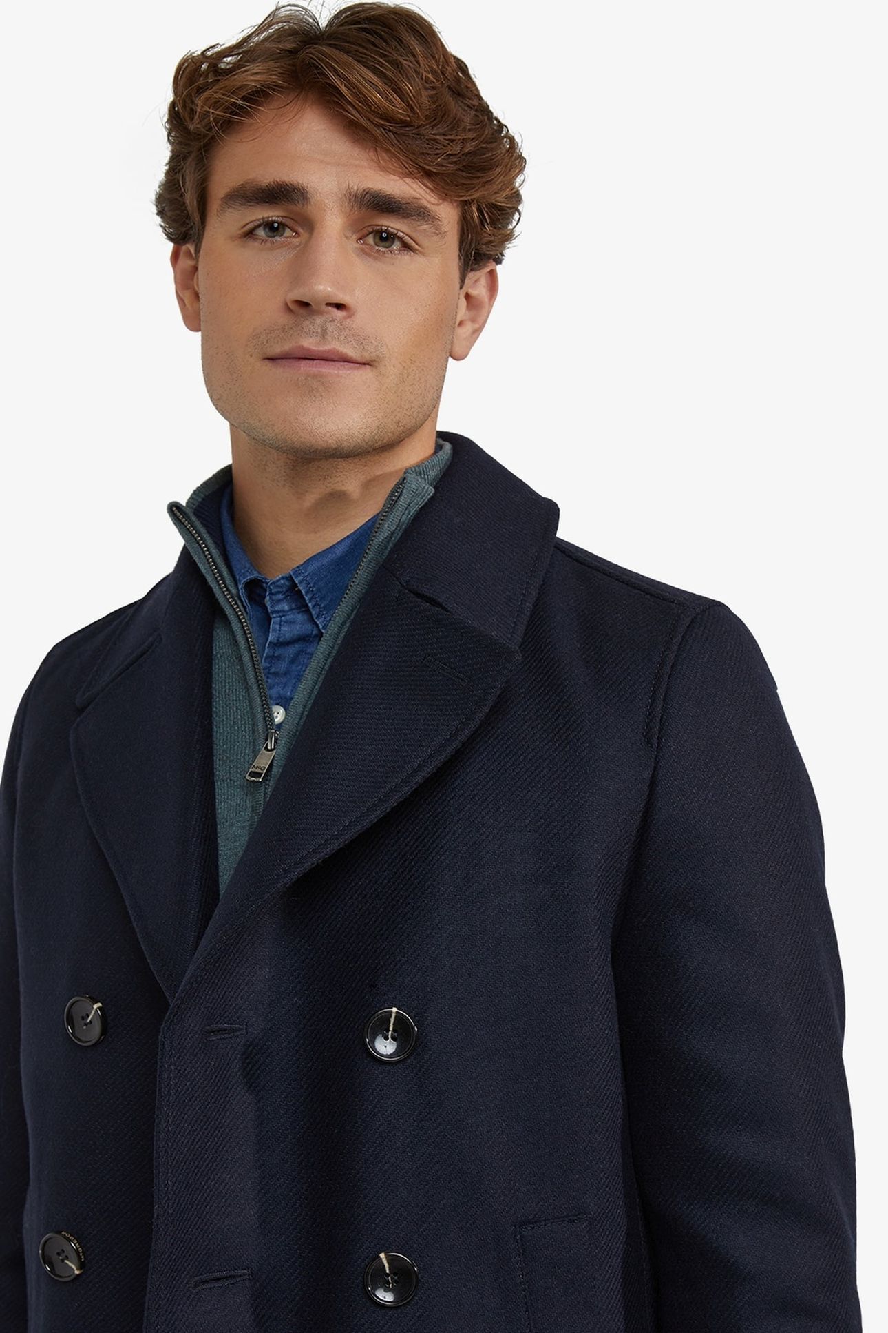 WOOL PEACOAT NAVY 6