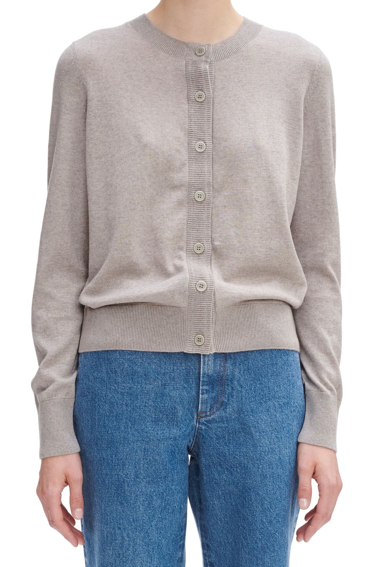 CARDIGAN NINH HEATHERED GREY 1