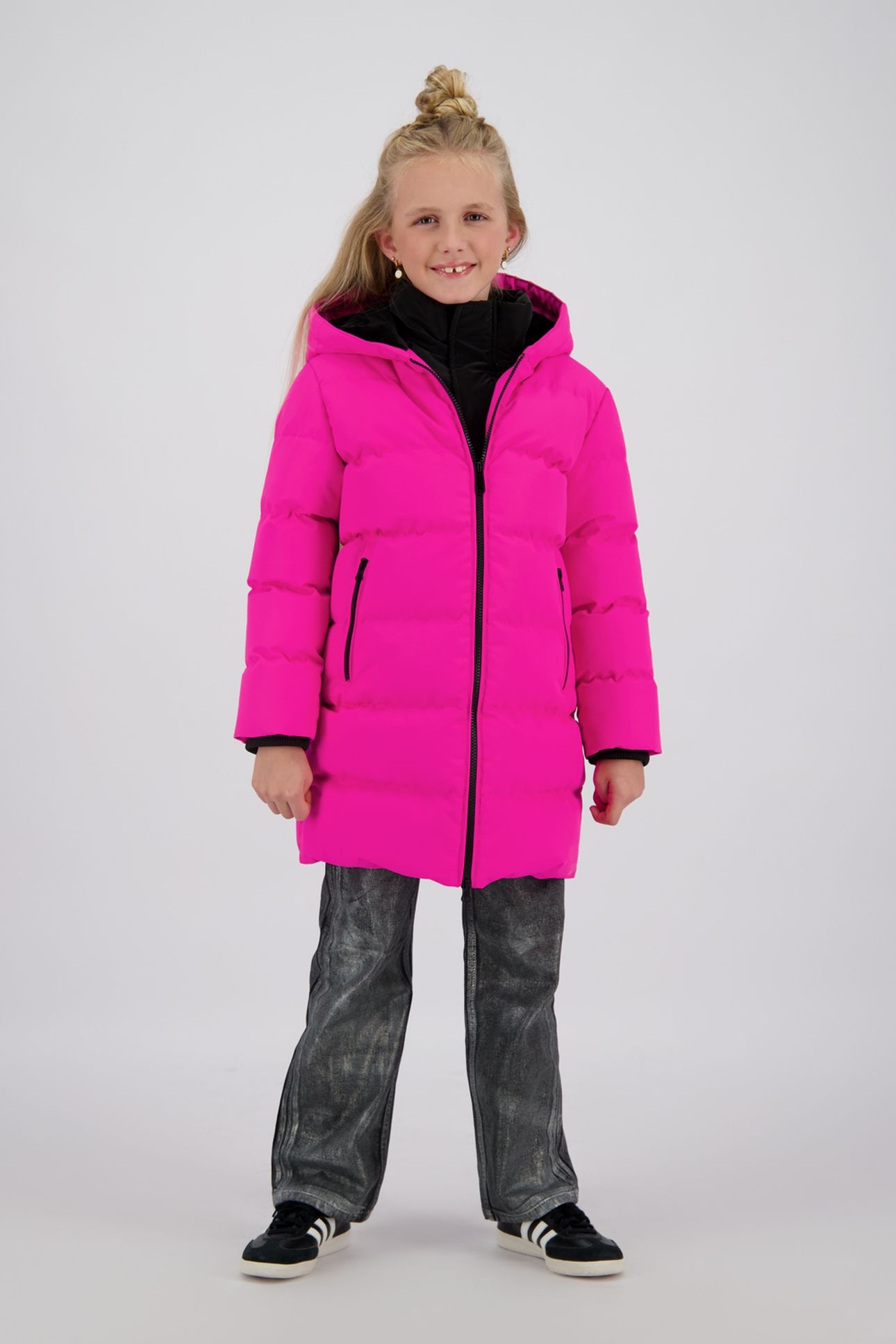 GIRLS TANJA JACKET OUTDOOR BRIGHT PINK 1