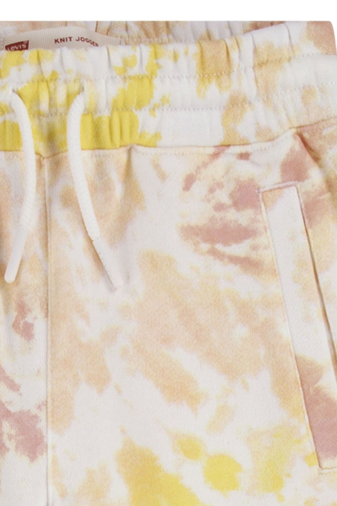 GIRLS TIE DYE KNIT JOGGER WHITE ALYSSUM 3