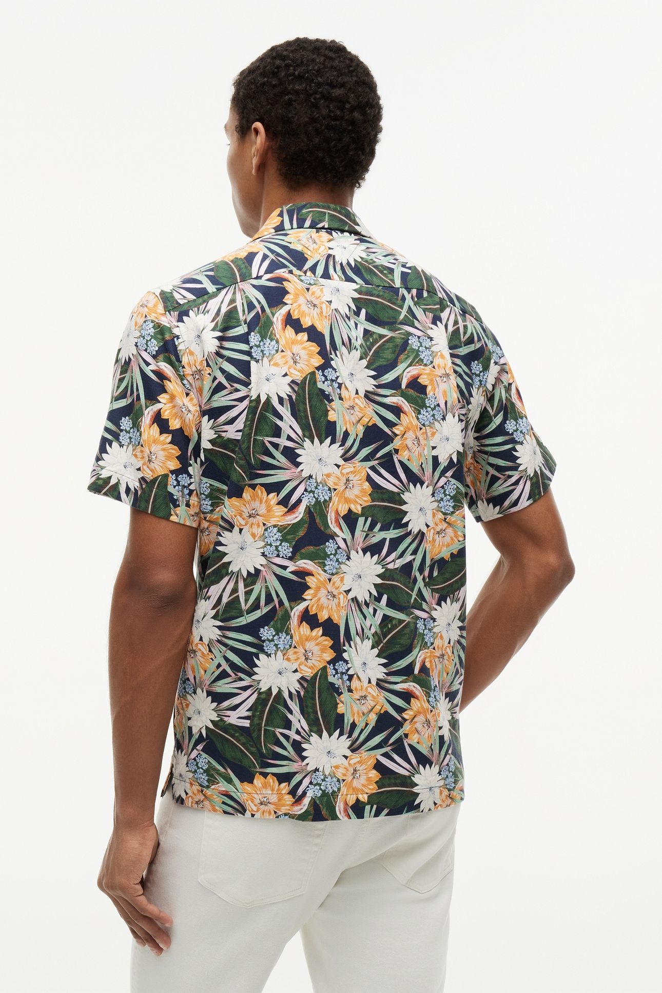 CO LYOCELL FLORAL SS CARBON NAVY/ALLOVER 2