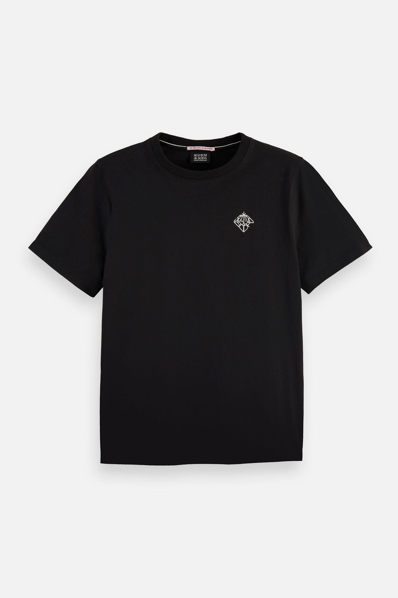 CHEST ARTWORK REGULAR T-SHIRT BLACK 4