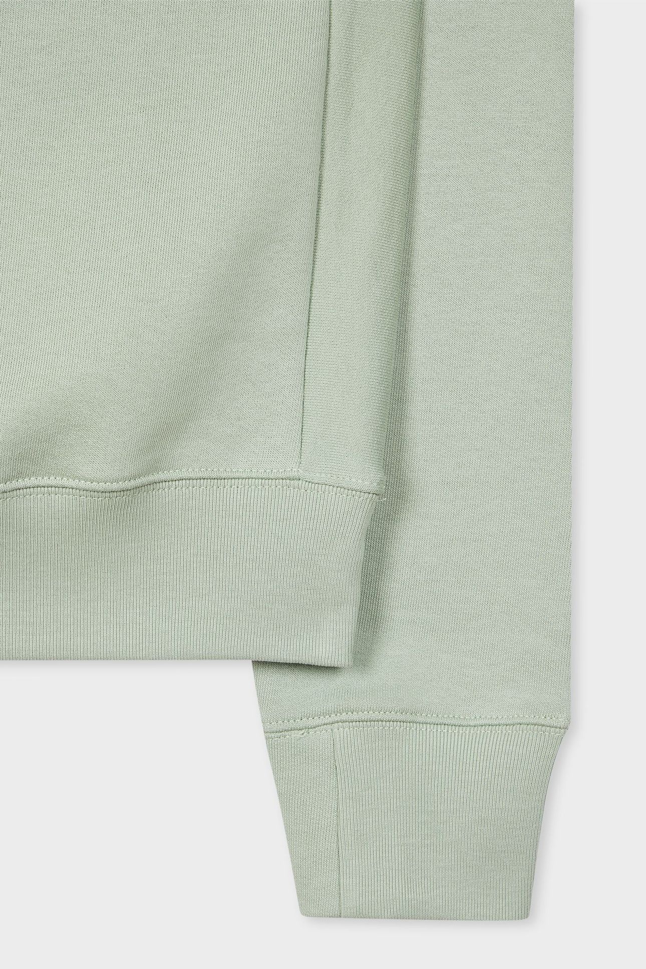 MENS REG FIT SWEATSHIRT ZEBRA PASTEL GREEN 5