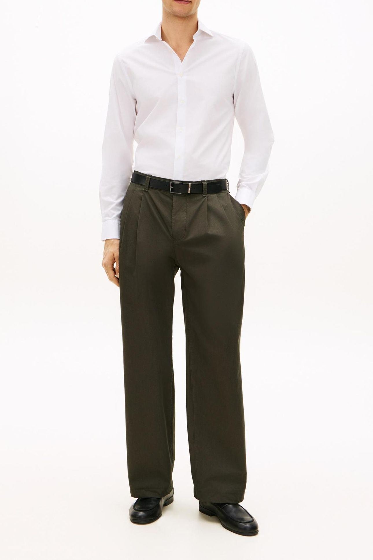 DC FLEX COLLAR SHIRT WHITE 1