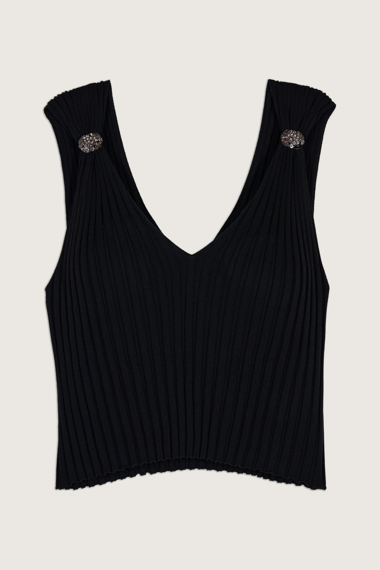 SLEEVELESS KNIT BLACK 3