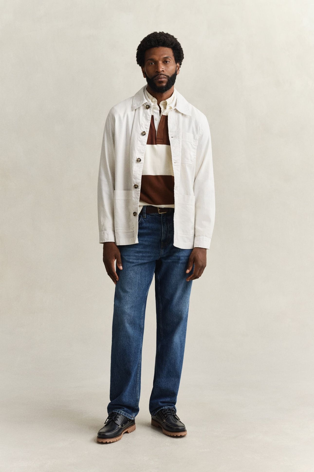 REG COTTON/LINEN OVERSHIRT SAND 3