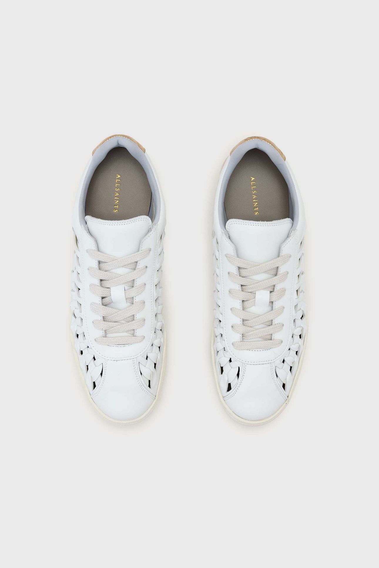 VELMA WOVEN SNEAKER CHALK WHITE/ GOLD 3