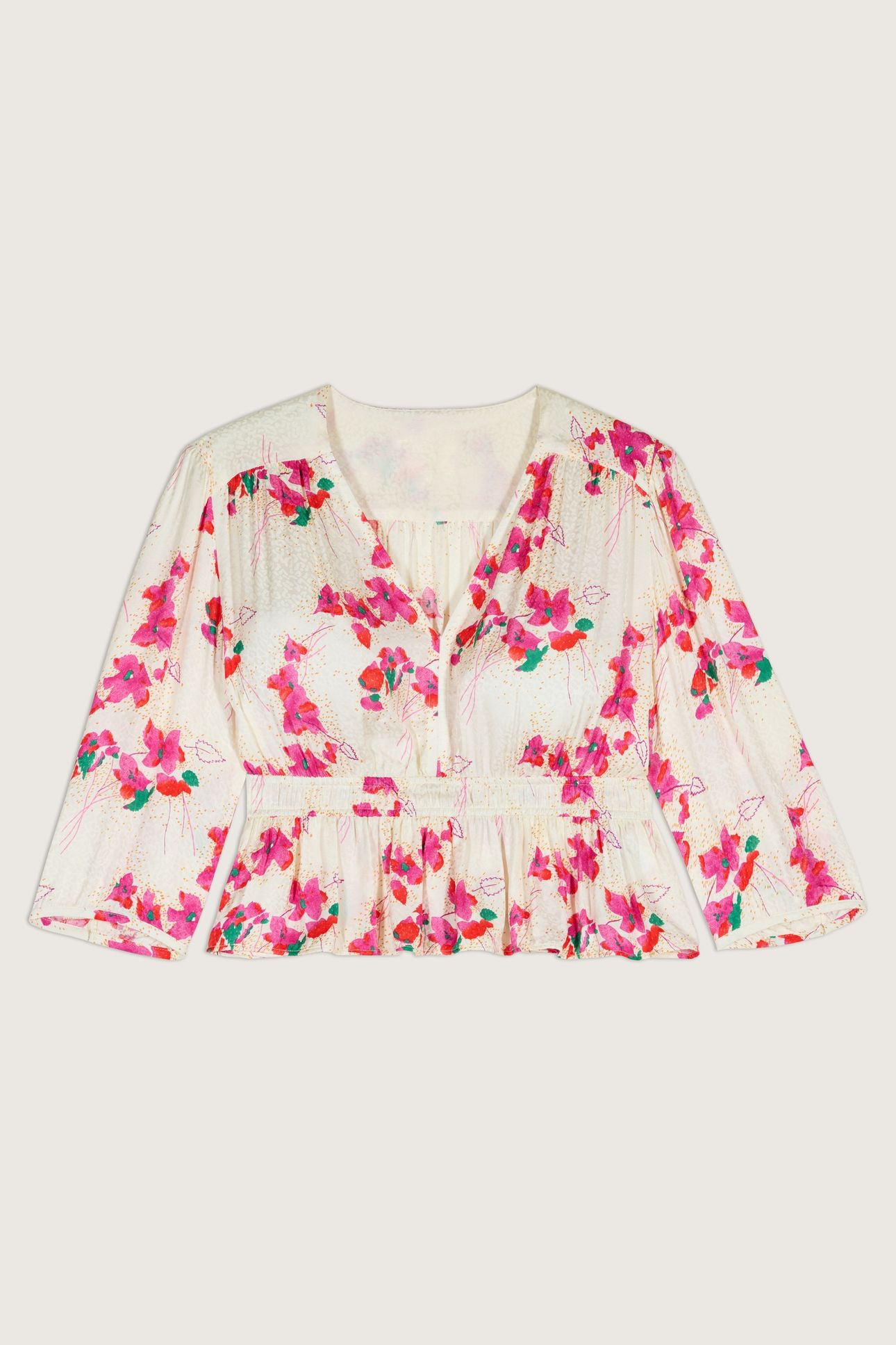 SHORT SLEEVES TOP ECRU 3