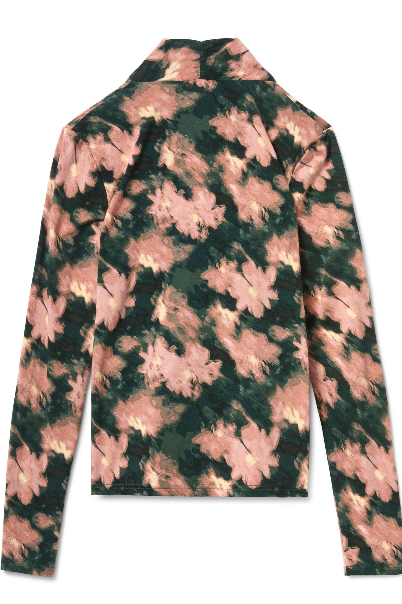 LONG SLEEVE KNIT TOP SCARAB BLURRED FLORAL 5