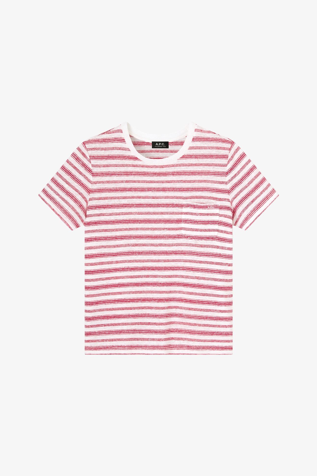 TOP SHORT SLEEVE STRIPED RED 2