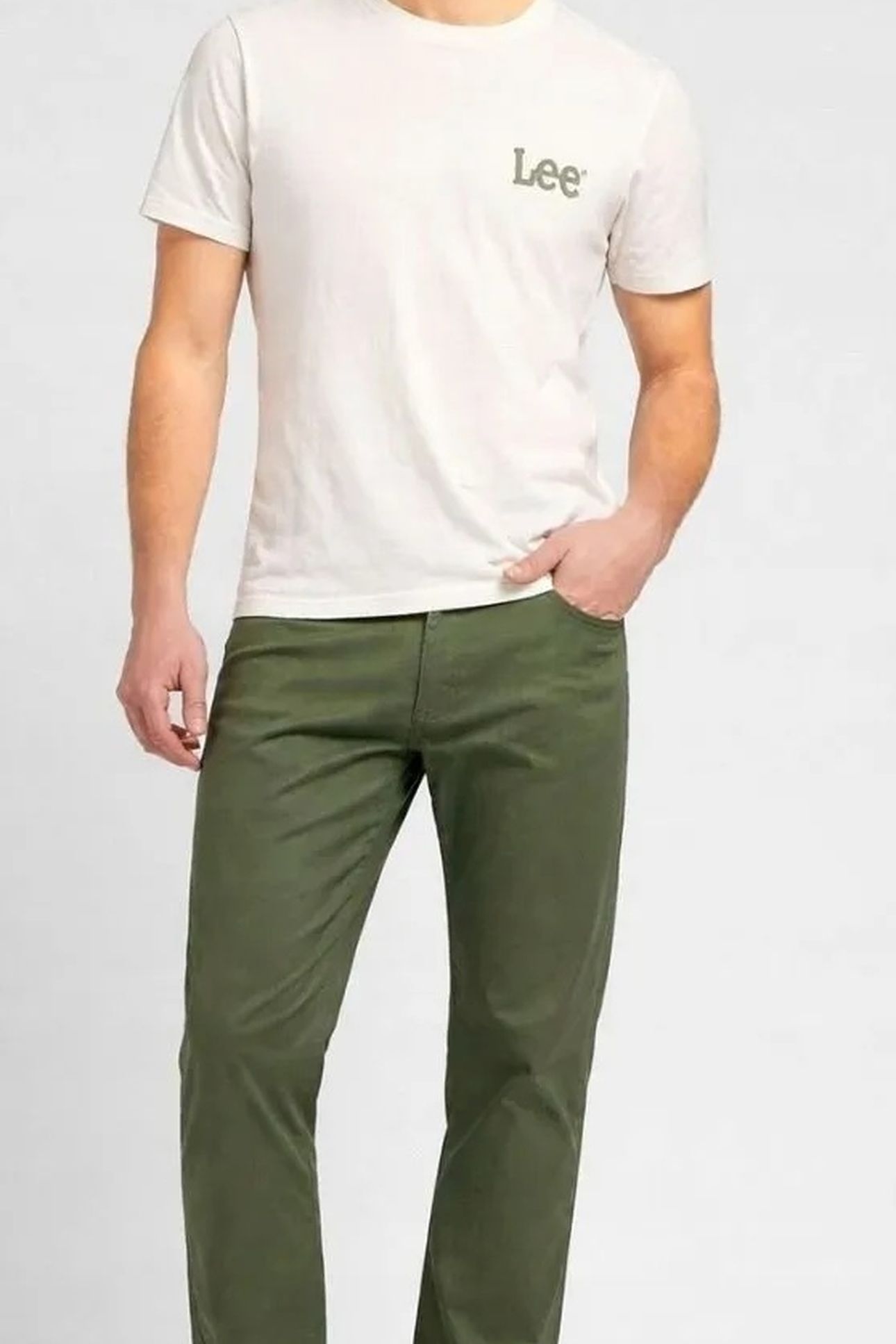SLIM FIT MVP - OLIVE MOSS - SLIM STRAIGHT GREEN 1