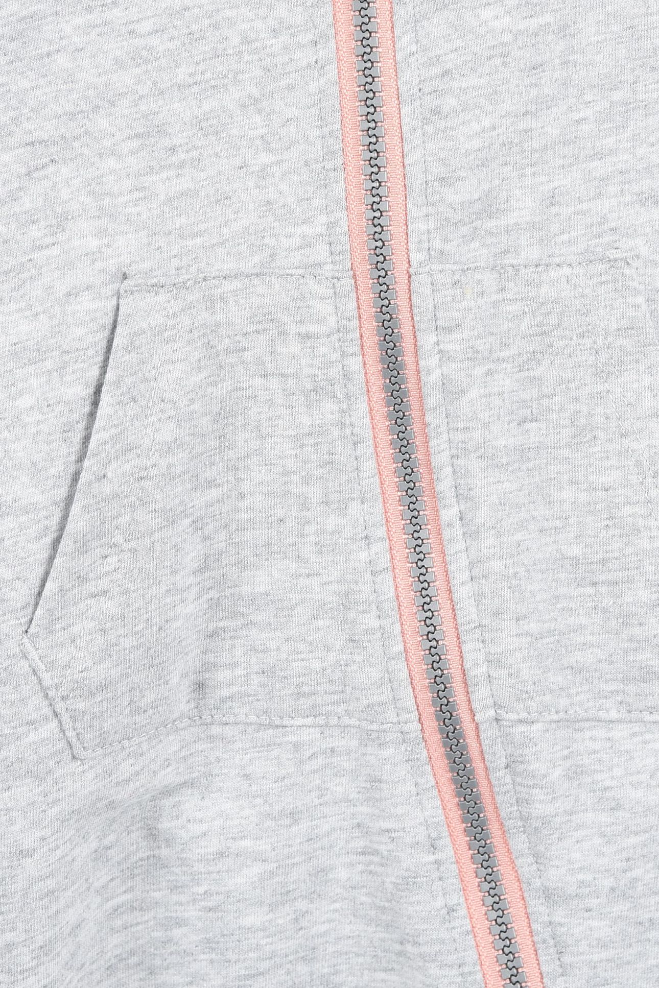 GIRLS ZIP PLAY ALL DAY COVERALL GRAY HEATHER 3
