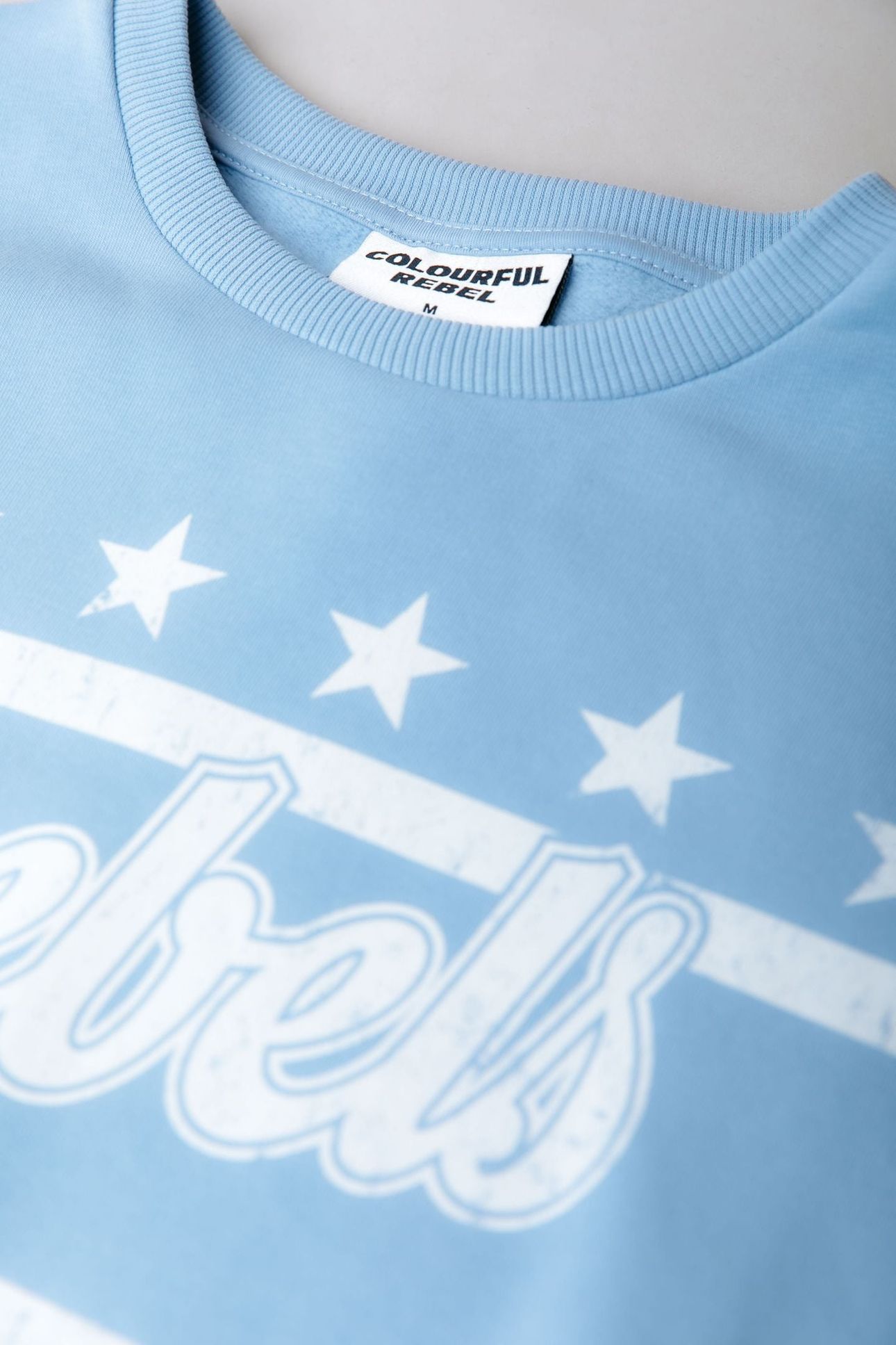 REBELS STARS DROPPED SHOULDER SWEAT HALOGEN BLUE 4
