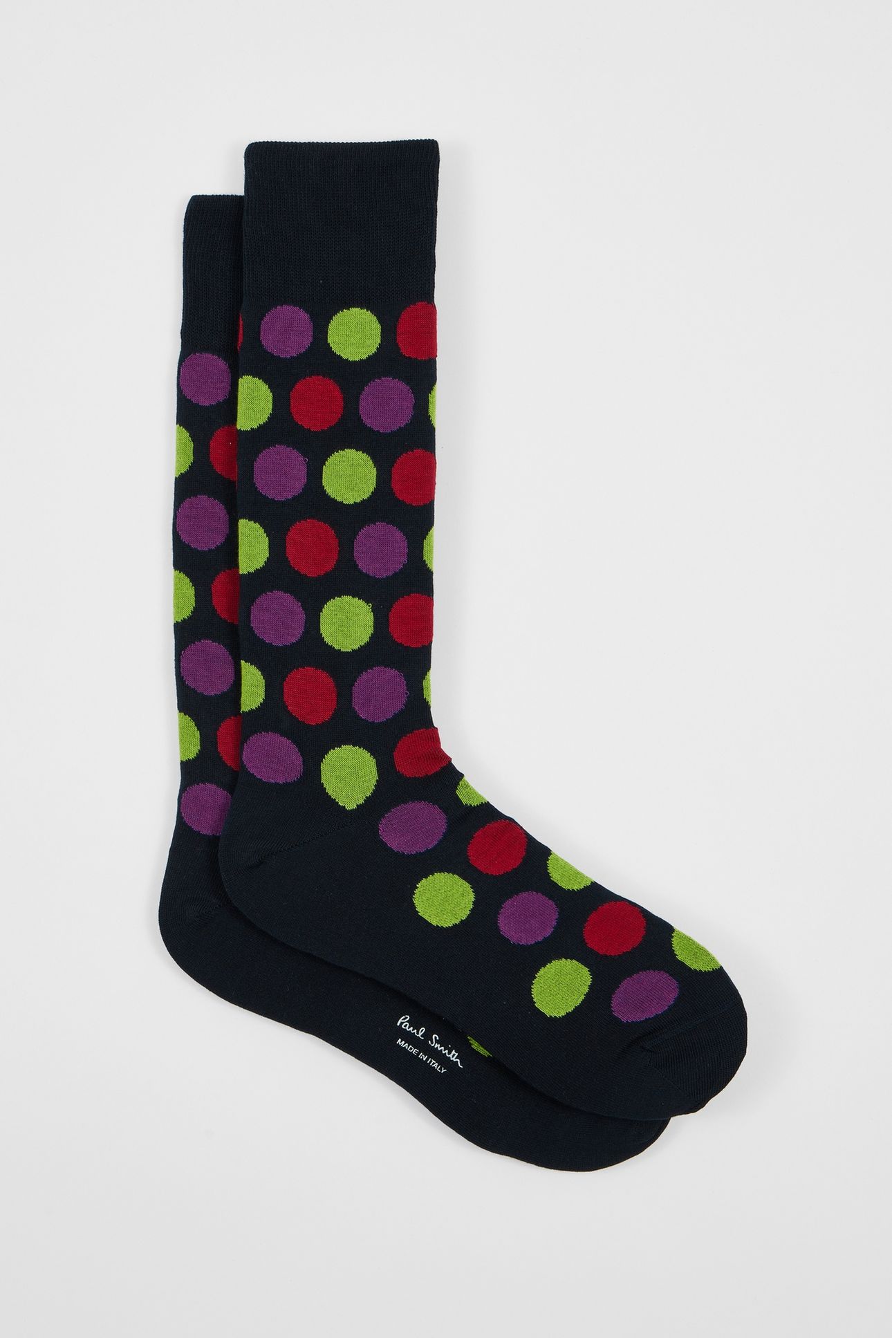 MEN SOCK ILARIO POLKA NAVY 4