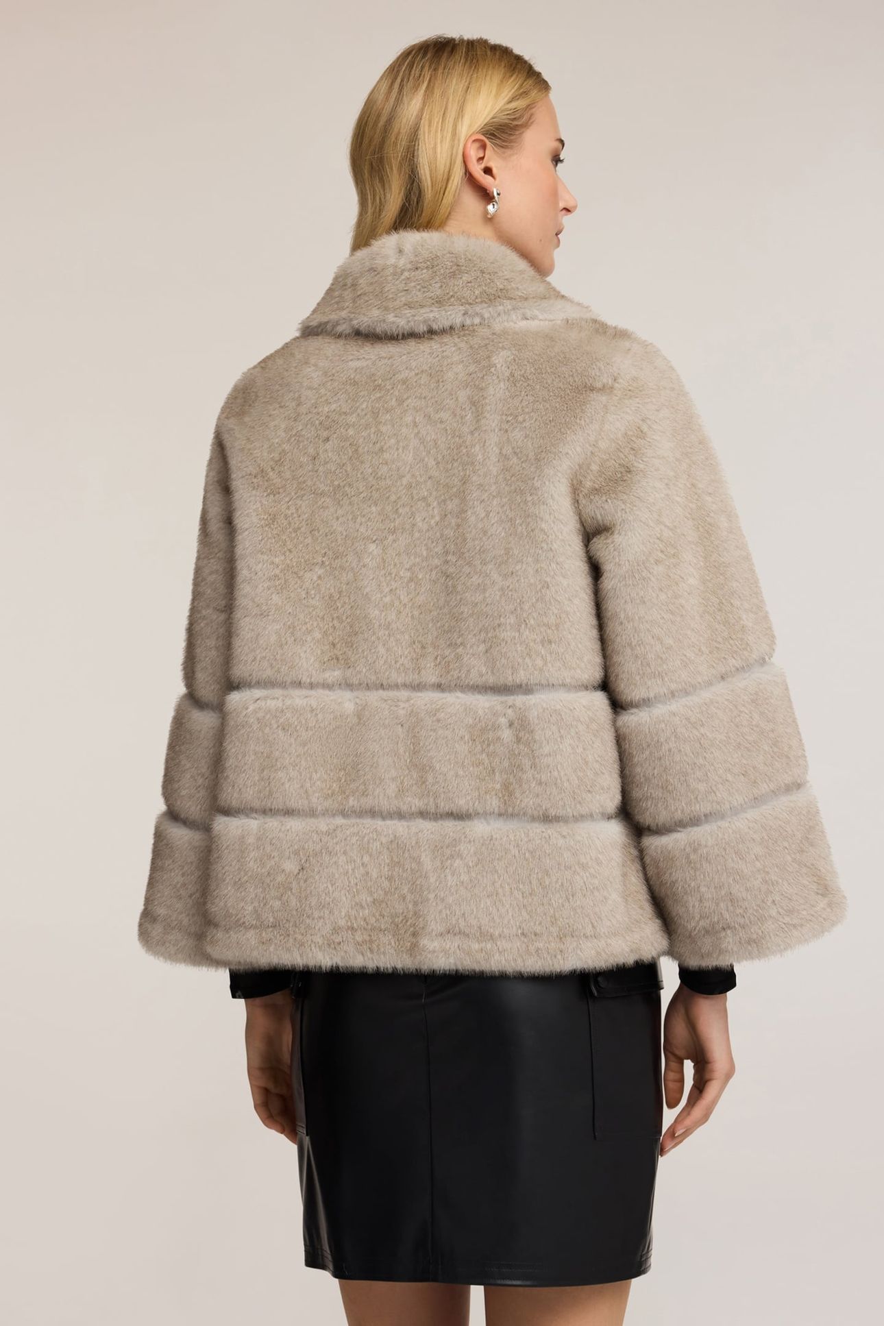 TEDDY EFFECT JACKET WITH ZIP GREY 3